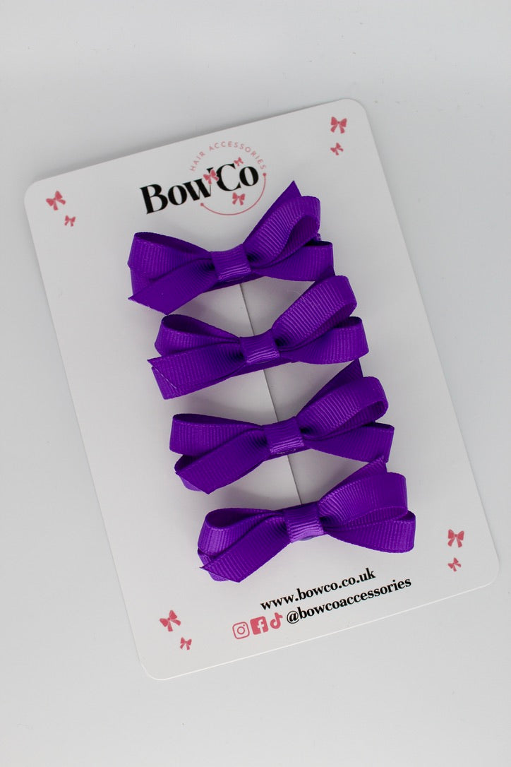 Ballerina Bows - Set of 4 - Clip - Purple