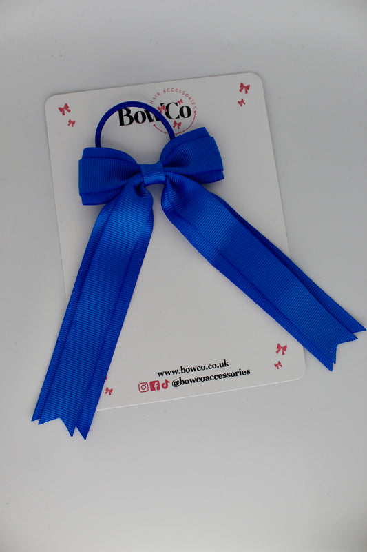 Tuxedo Tails Bow - Elastic - Royal Blue
