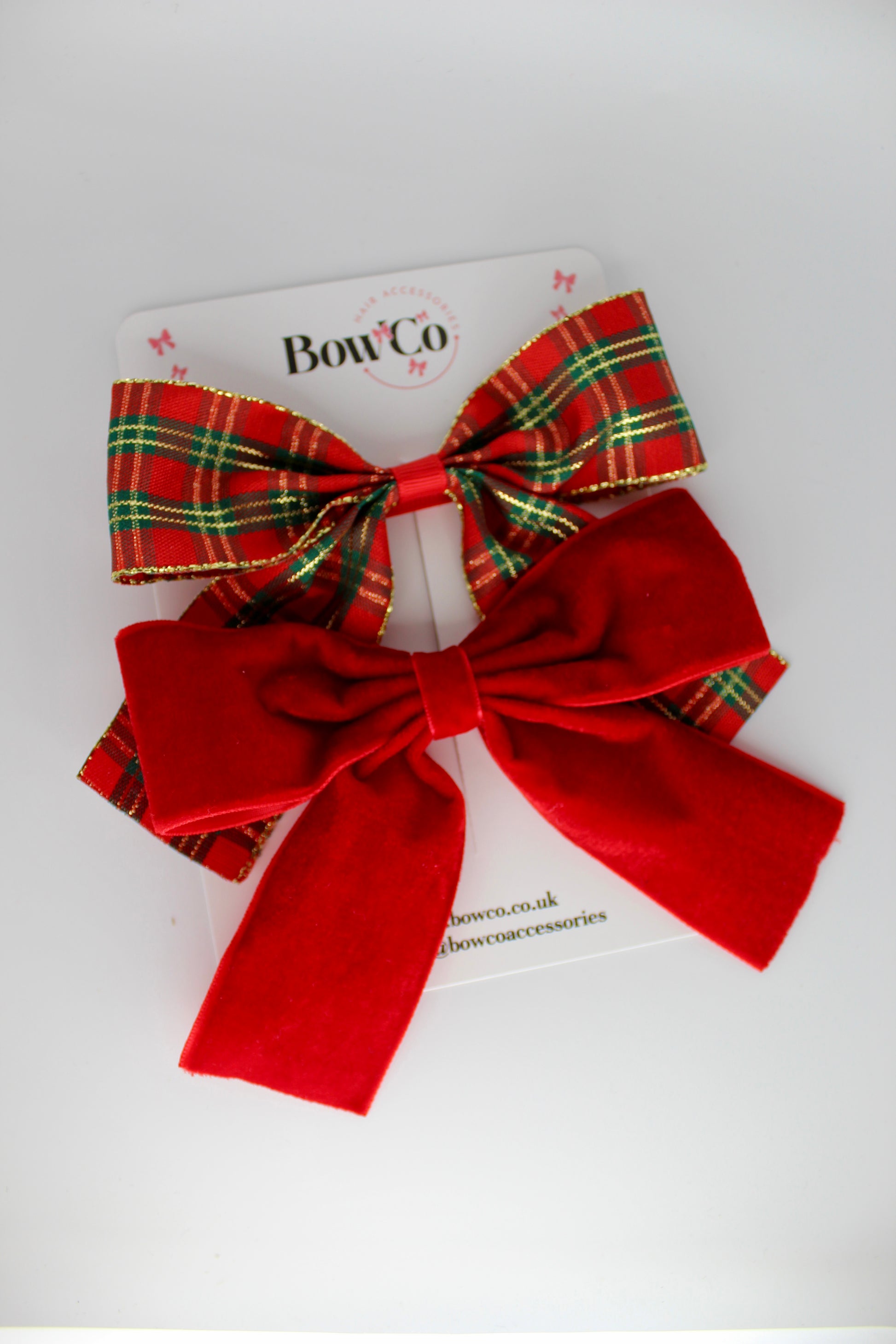 Double Christmas Bow Set