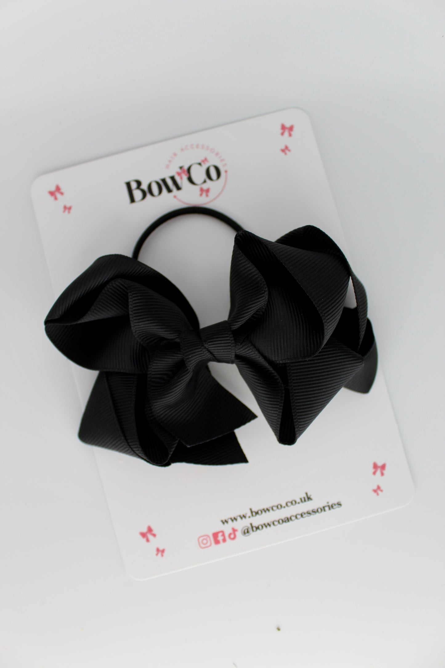 Double Loop Bow - Elastic - Black