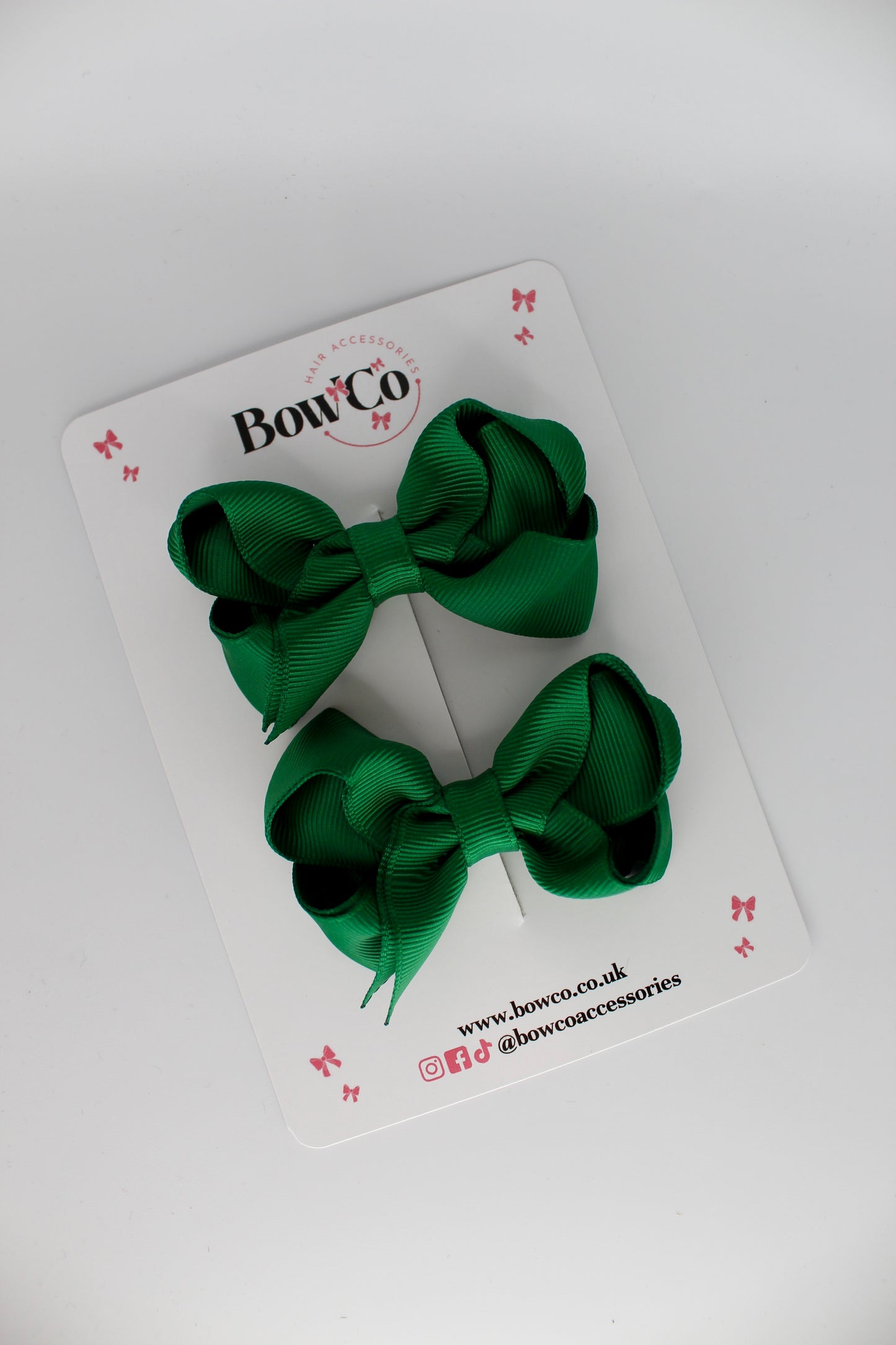 Loop Bow Set - Clip - Forest Green