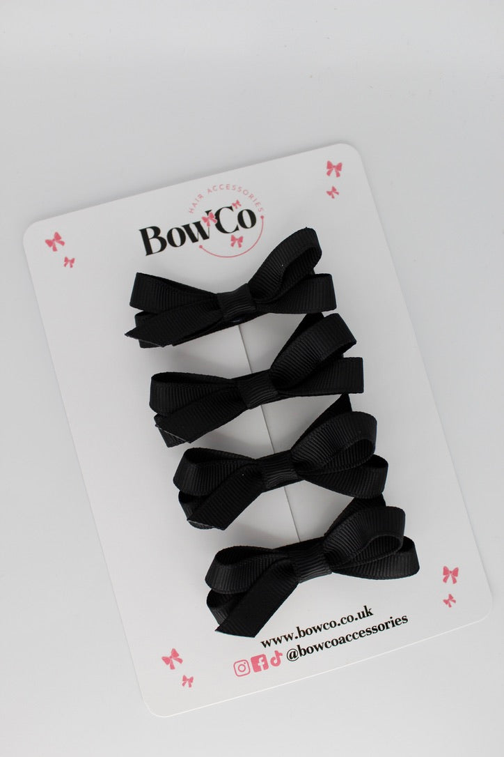 Ballerina Bows - Set of 4 - Clip - Black