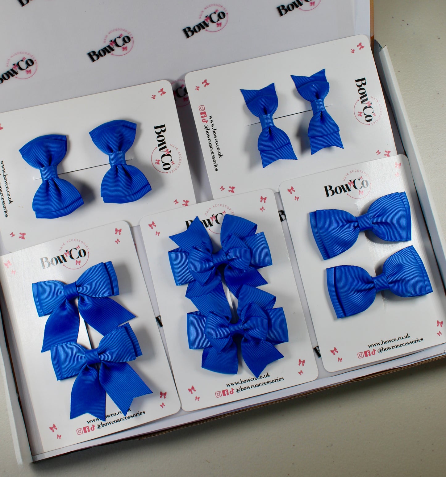 School Bow Bundle Saver - 10 Pack - Royal Blue - Clip