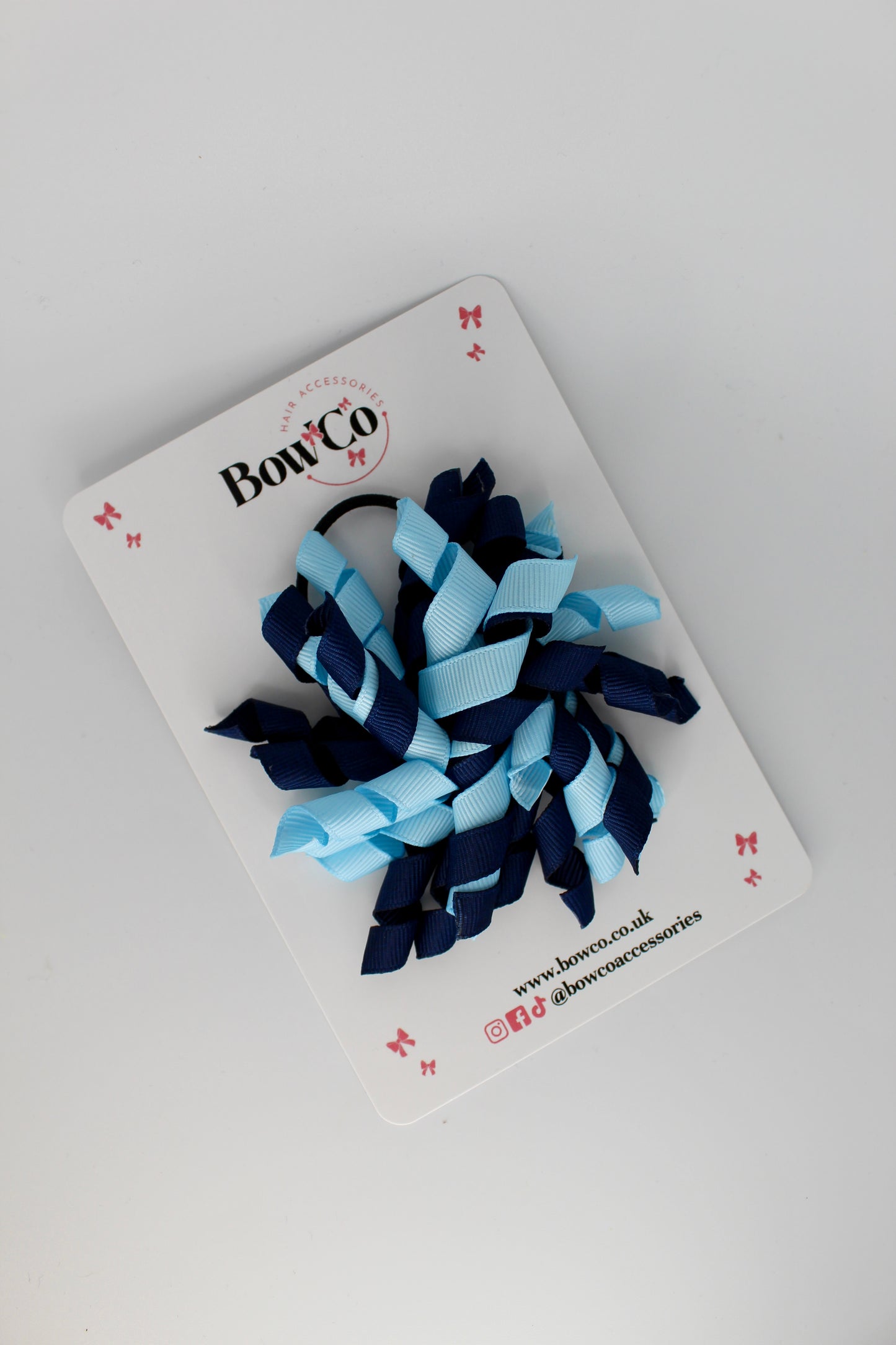 Corker Bow Elastic - Navy and Blue Topaz