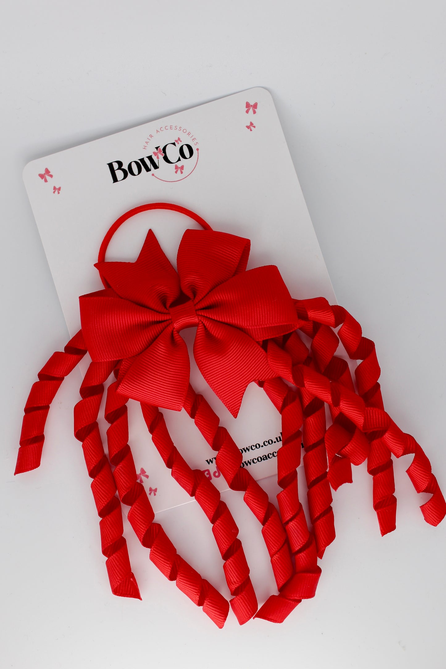 Pinwheel Corker Bow - Elastic - Red
