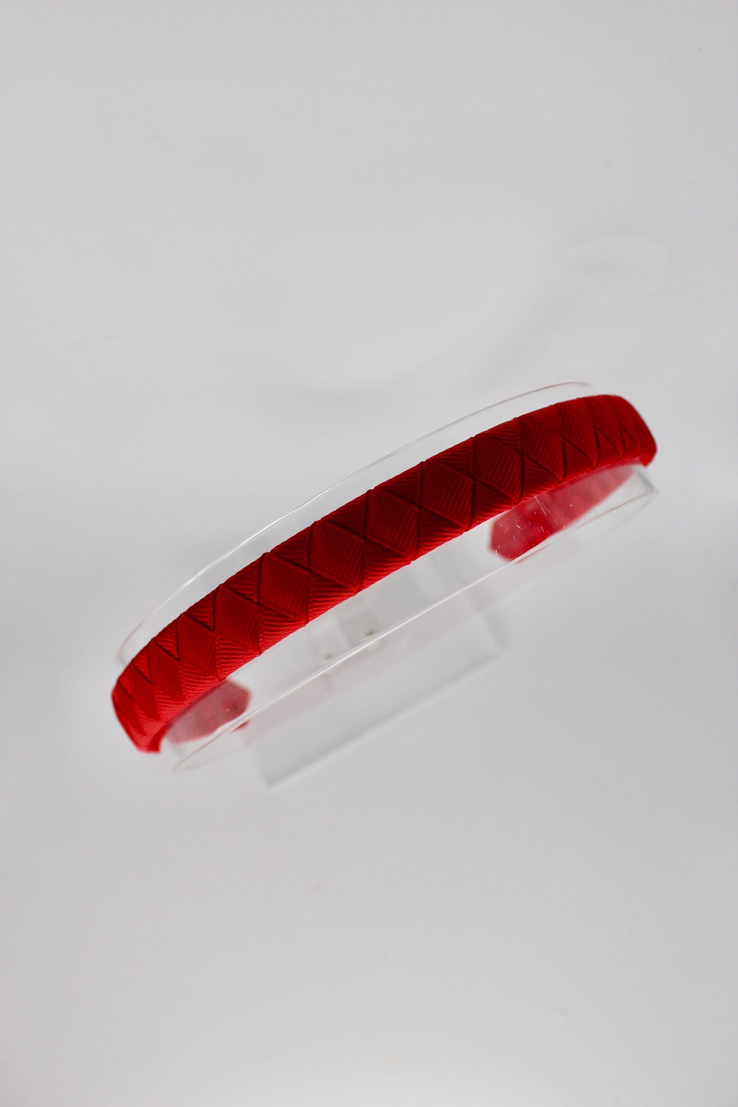 Pleated Red Hair Band