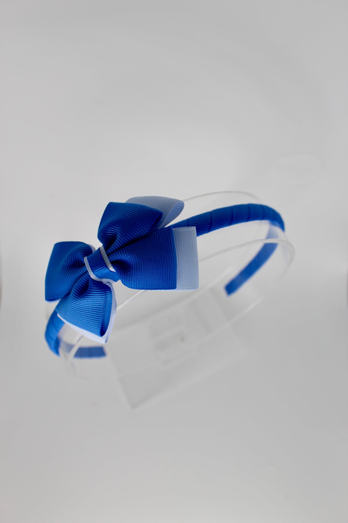 Bow Hair Band - Royal Blue and Bluebell