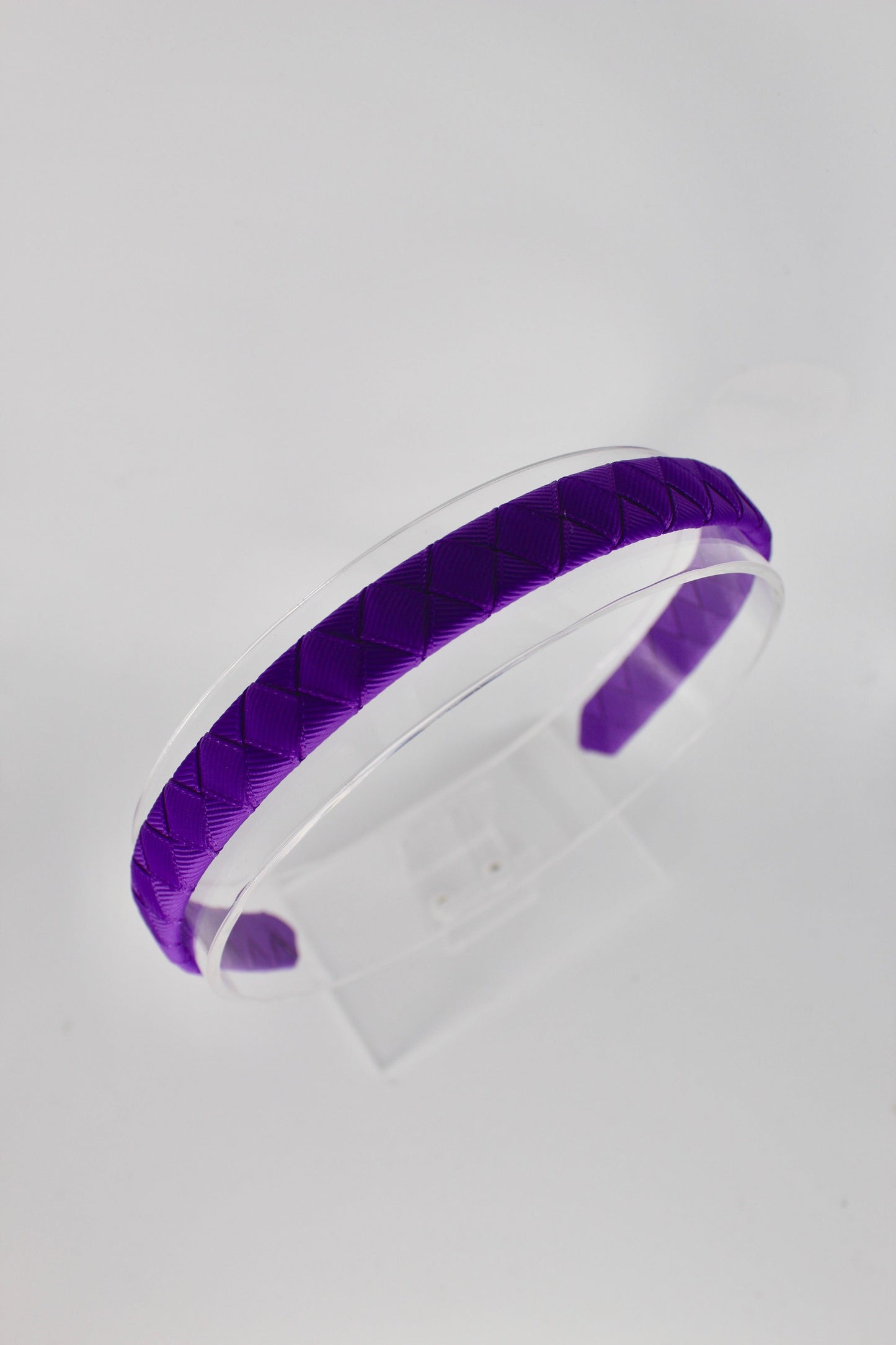 Pleated Purple Hair Band