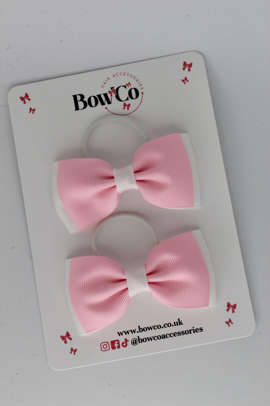 3 Inches Double Lapel Bow - Pink