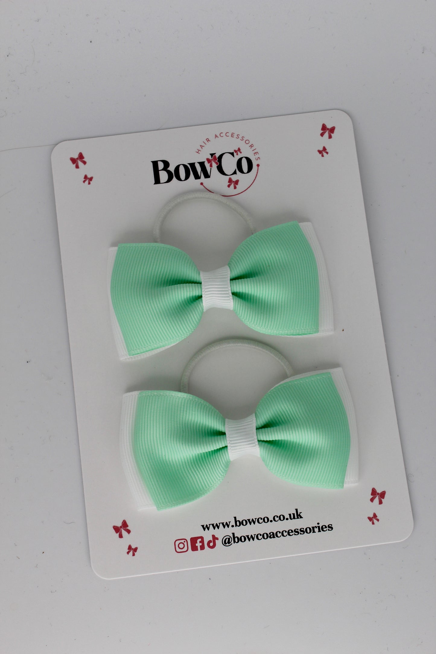 3 Inches Double Lapel Bow - Mint