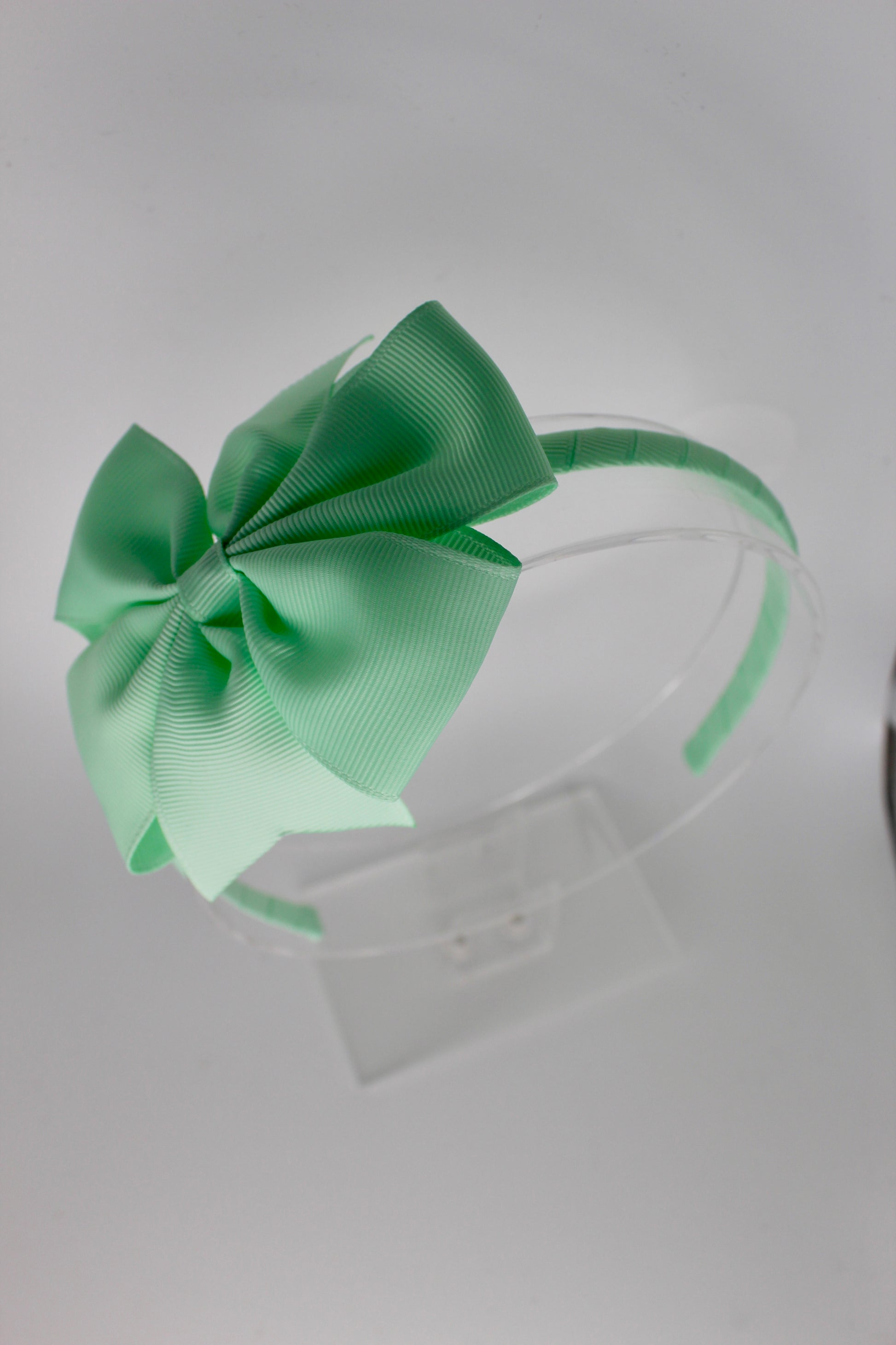 Pinwheel Bow Hair Band - Mint