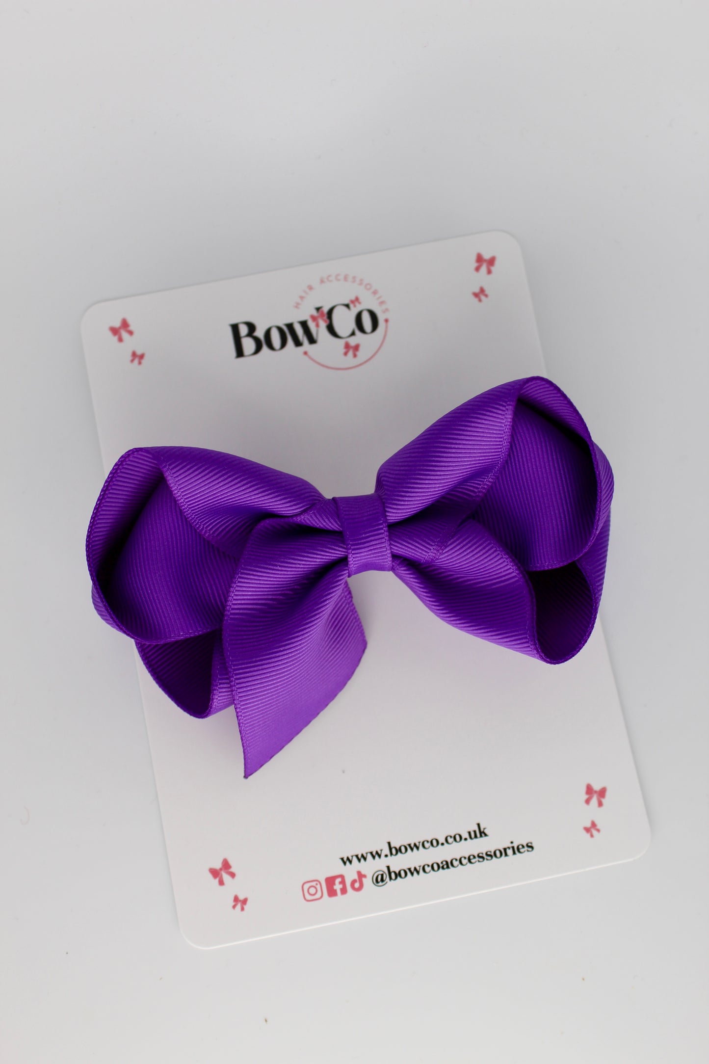 Loop Bow - Clip - Purple