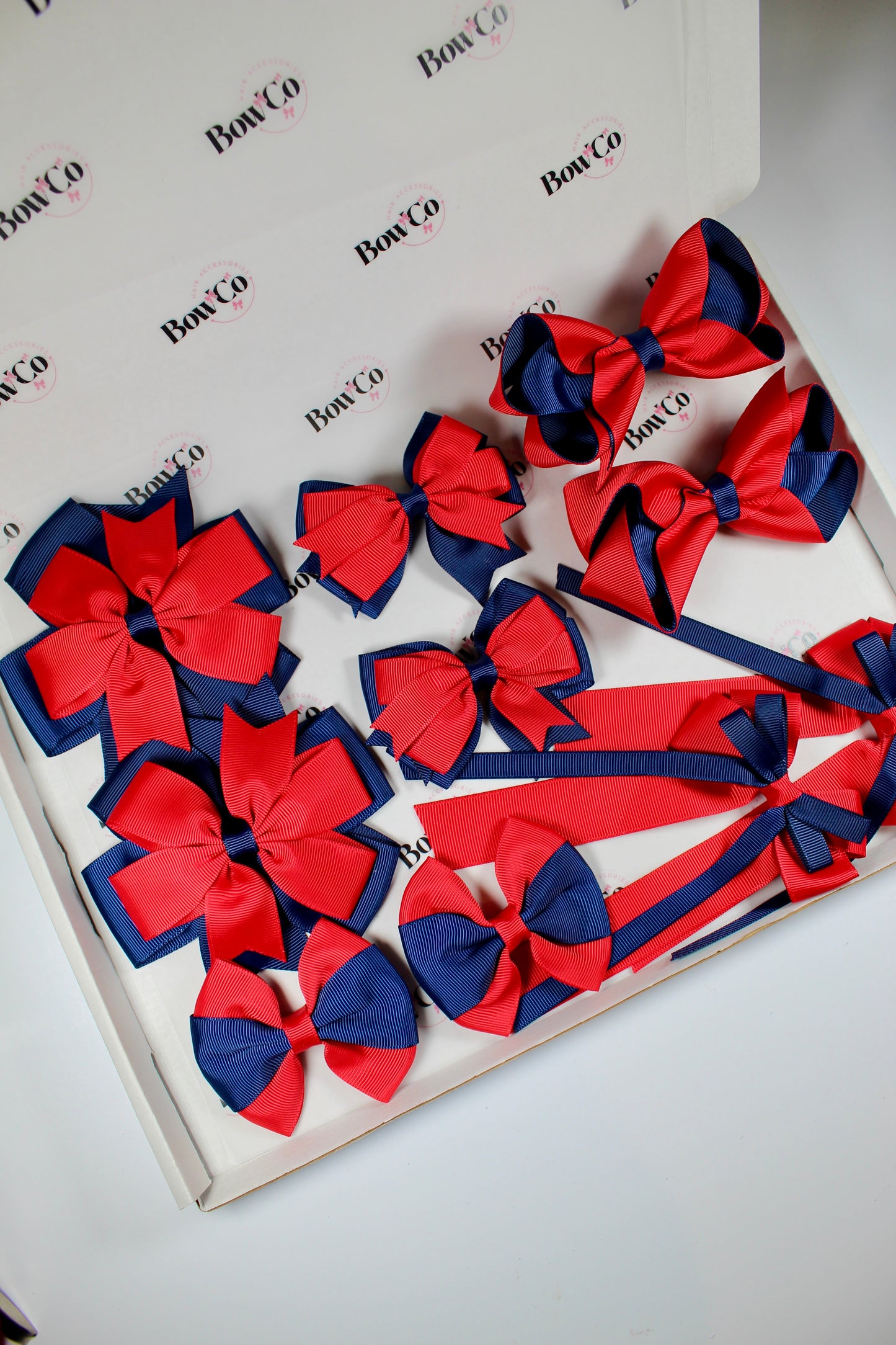 School Bundle - 5 Matching Pairs - Navy and Red