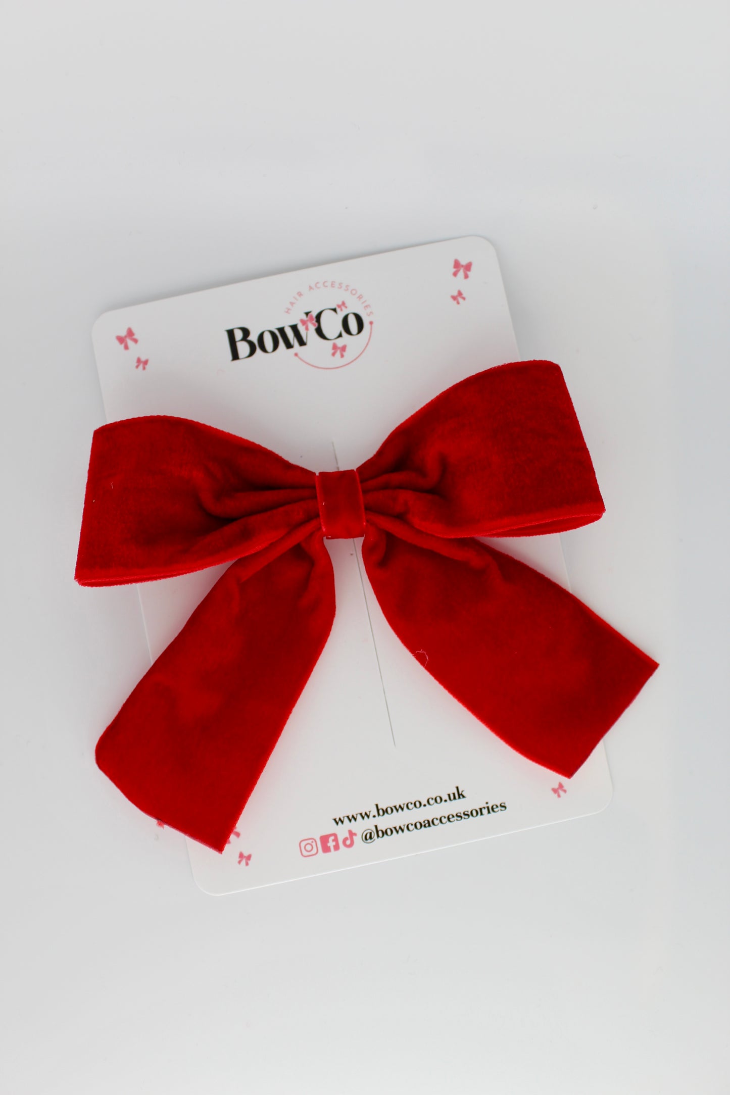 Red Velvet Loop Bow 5 Inches