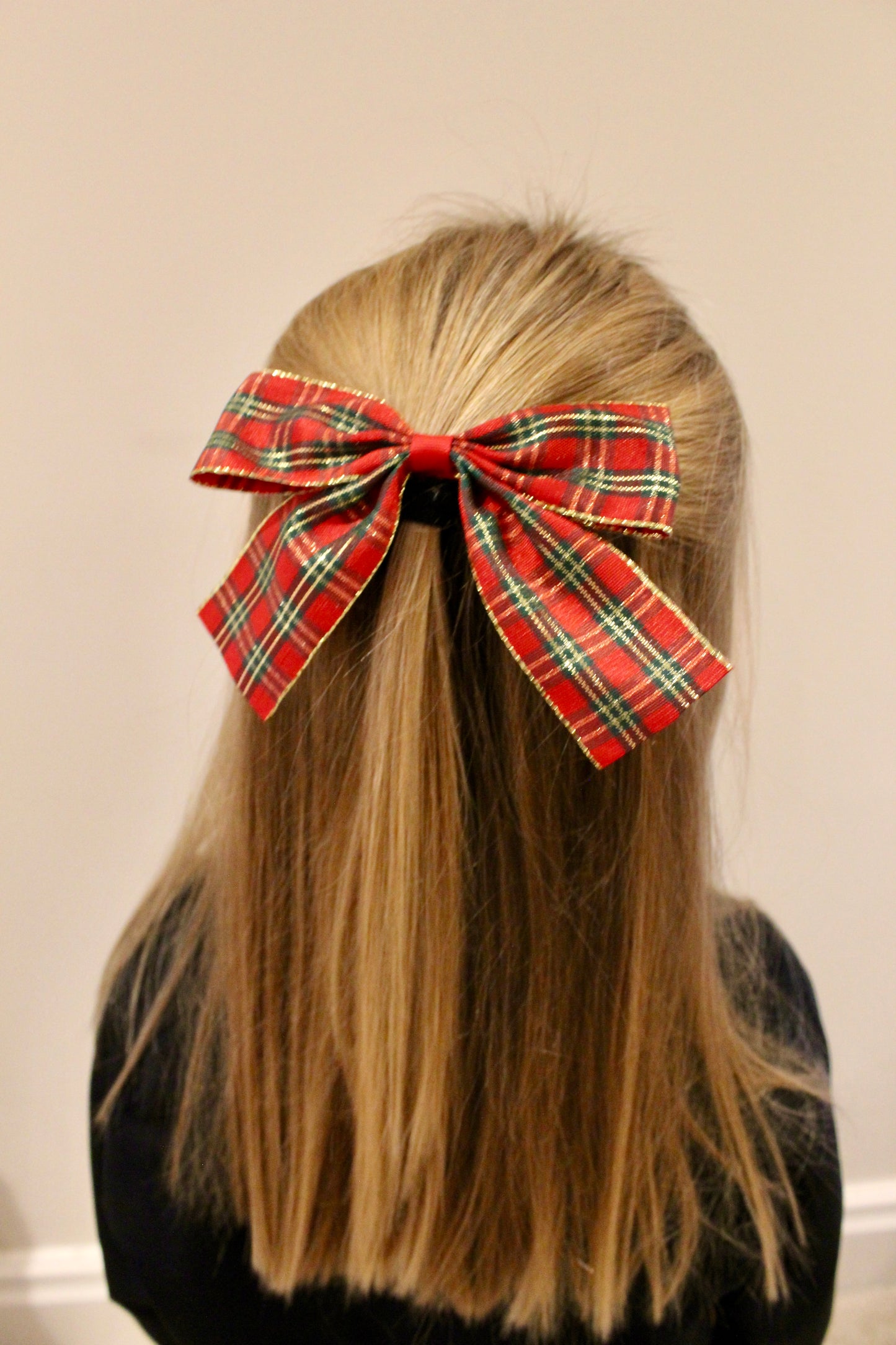 Trio of Bows - Red, Black and Tartan
