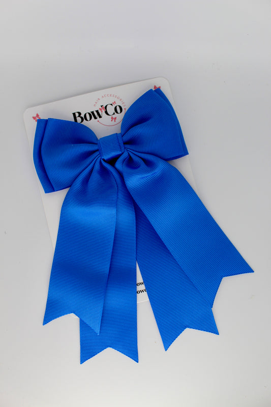 Classic Tail Bow - Clip - Royal Blue
