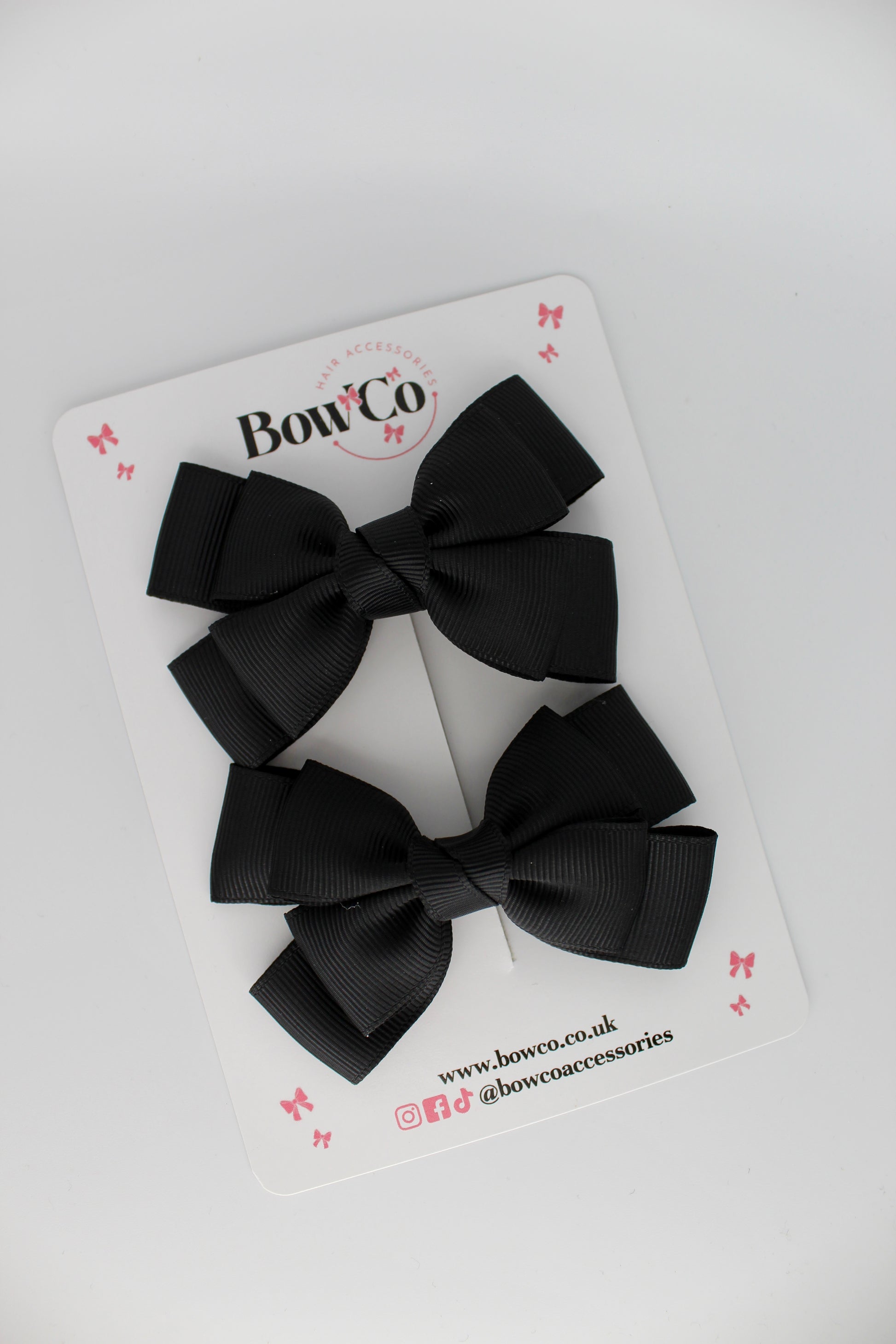 Layer Bow Set - Clip - Black