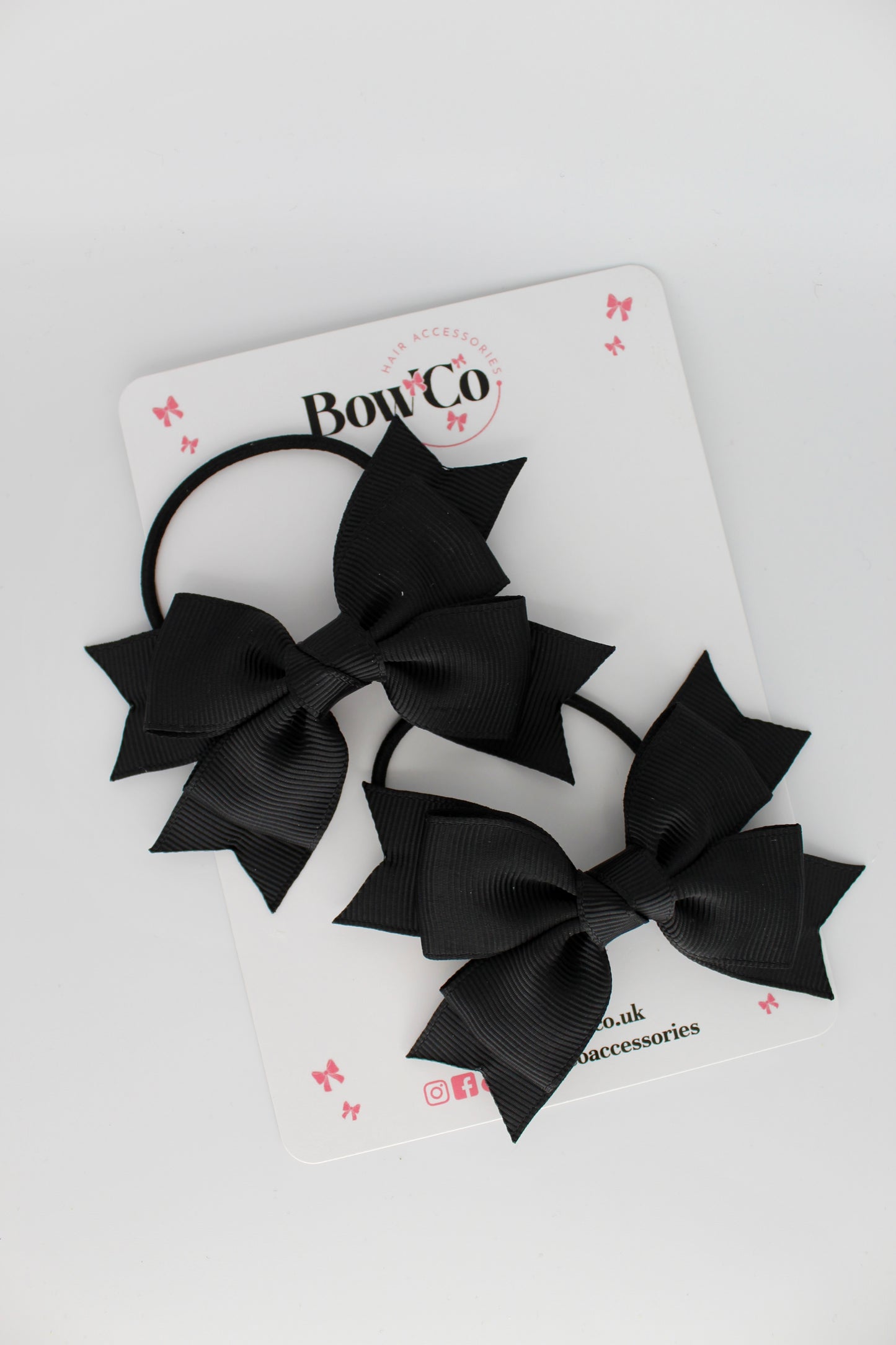 Knot Bow Set - Elastic - Black