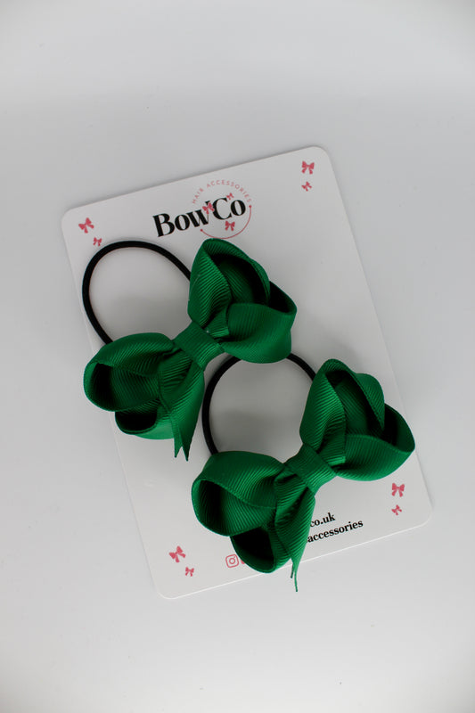 Loop Bow Set - Elastic - Forest Green