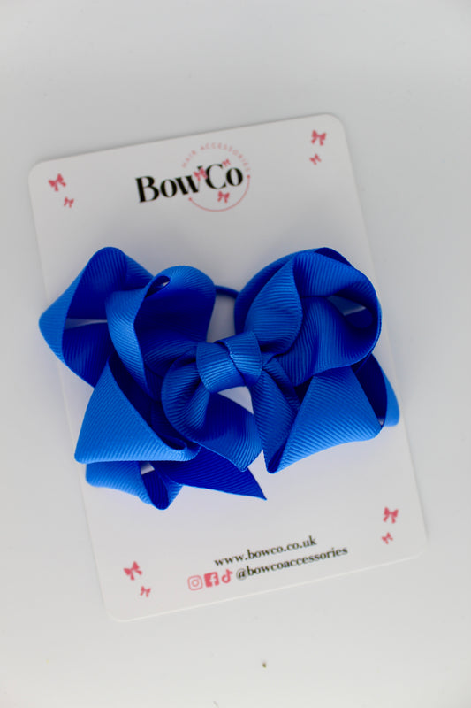 Double Loop Bow - Elastic - Royal Blue