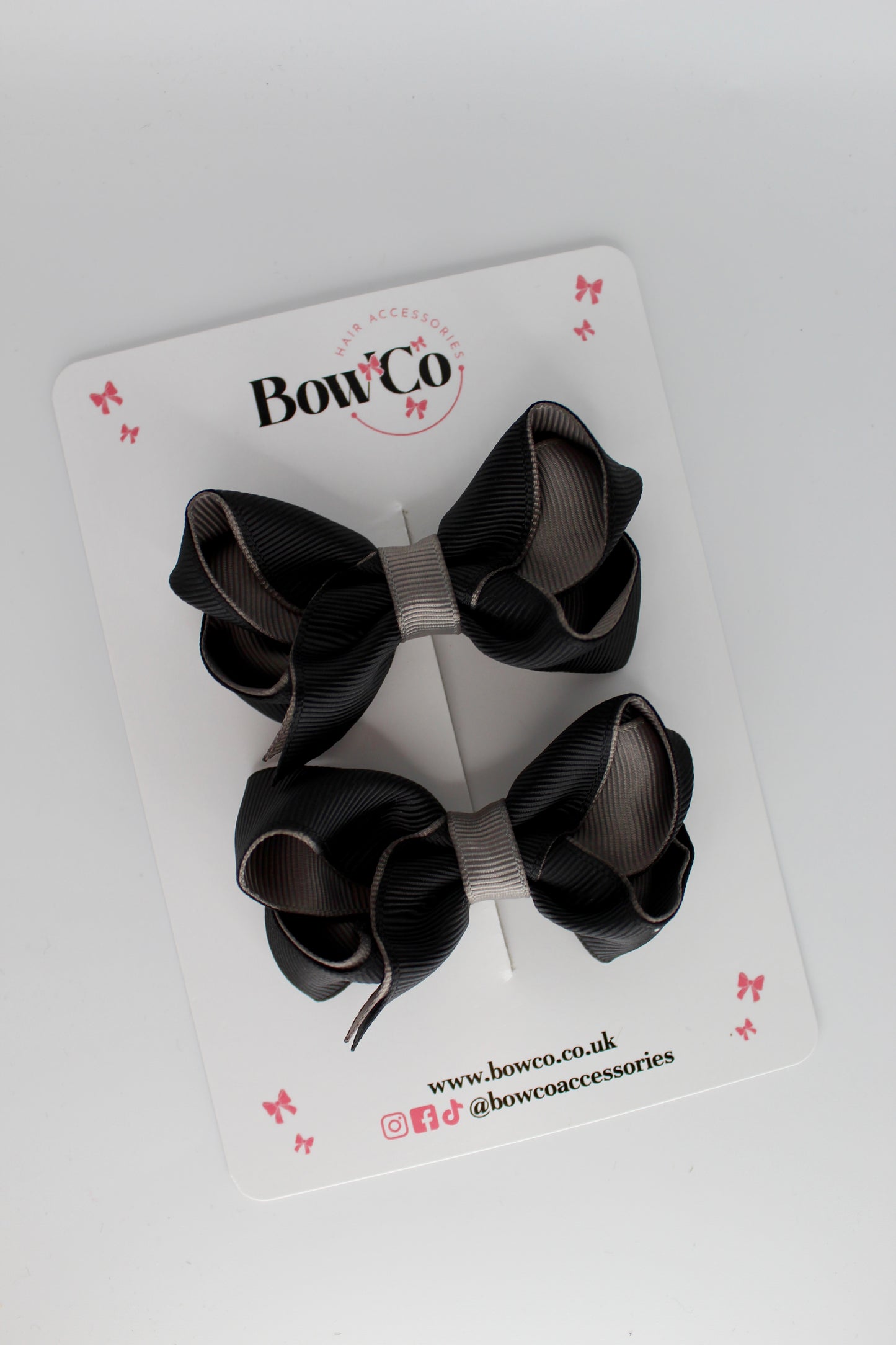 Loop Bow Set - Clip - Black and Metal Grey