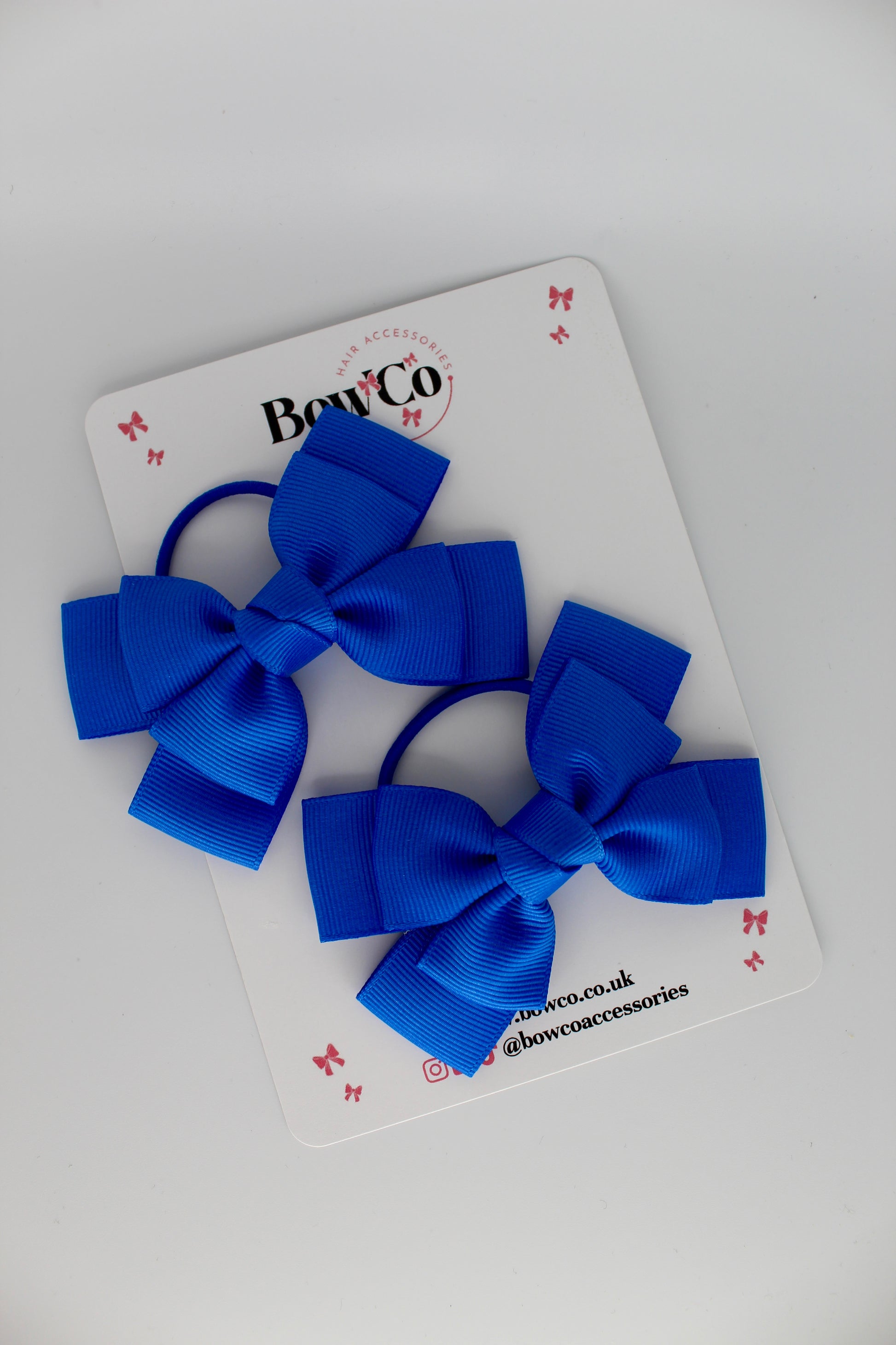 Layer Bow Set - Elastic - Royal Blue