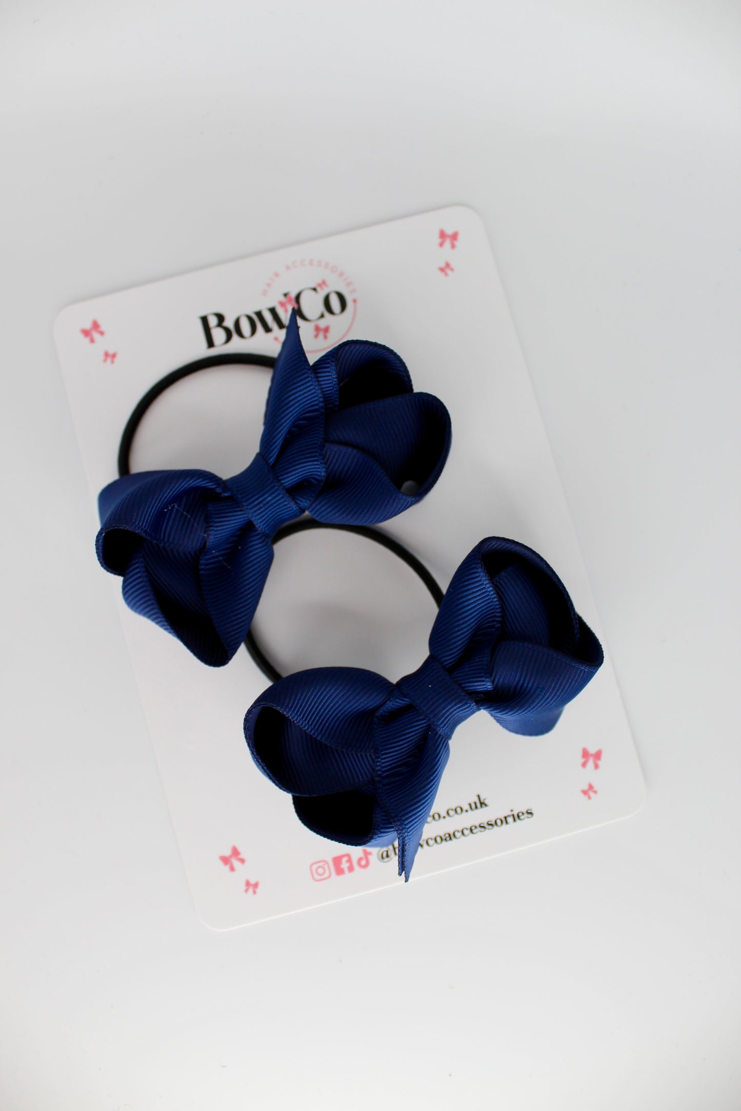 Loop Bow Set - Elastic - Navy Blue