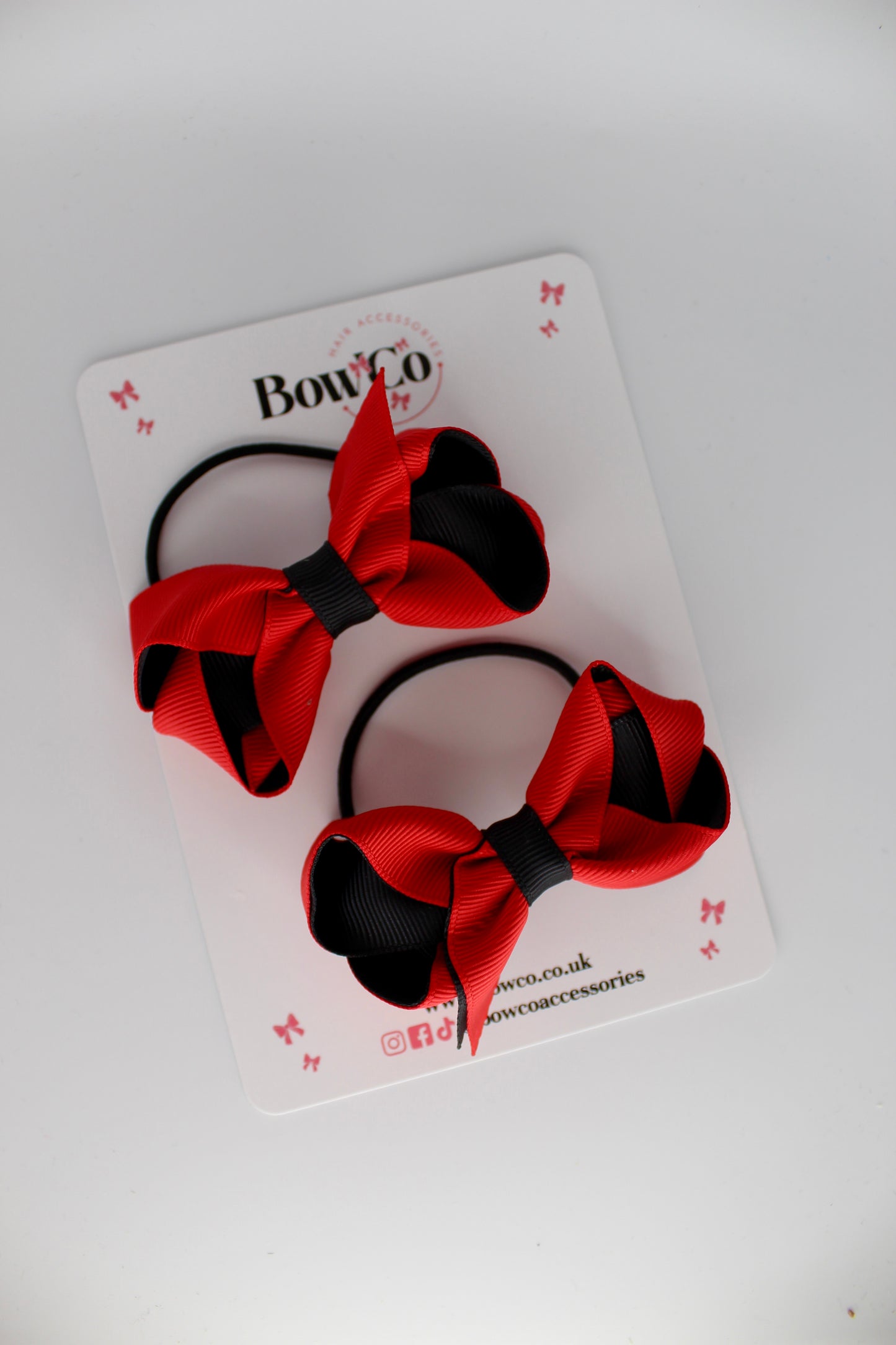Loop Bow Set - Elastic - Red and Black