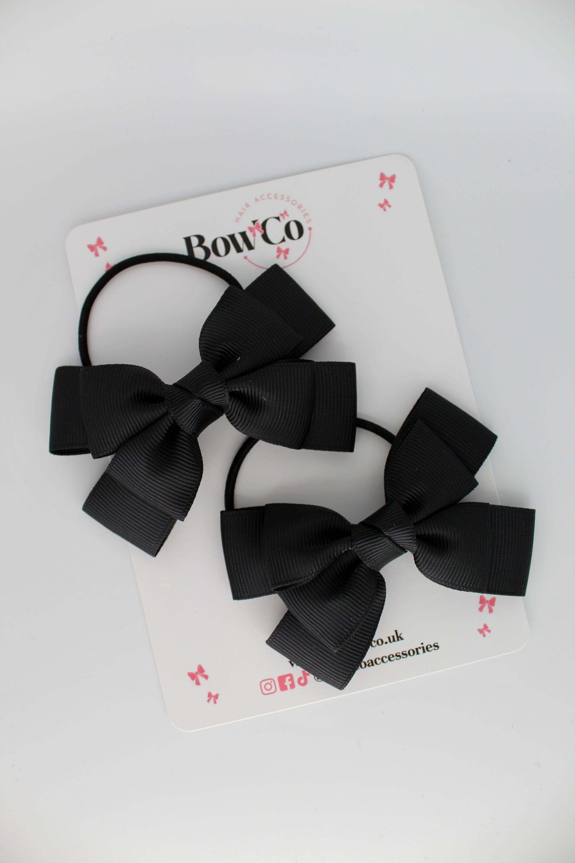 Layer Bow Set - Elastic - Black