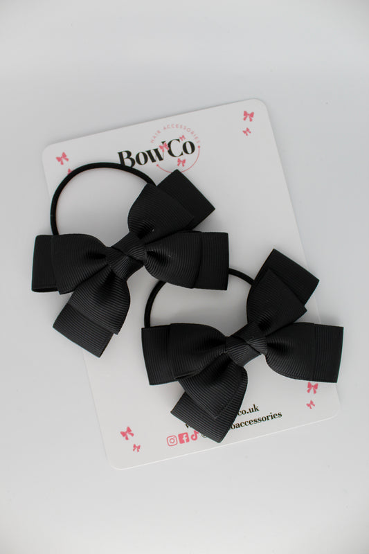 Layer Bow Set - Elastic - Black
