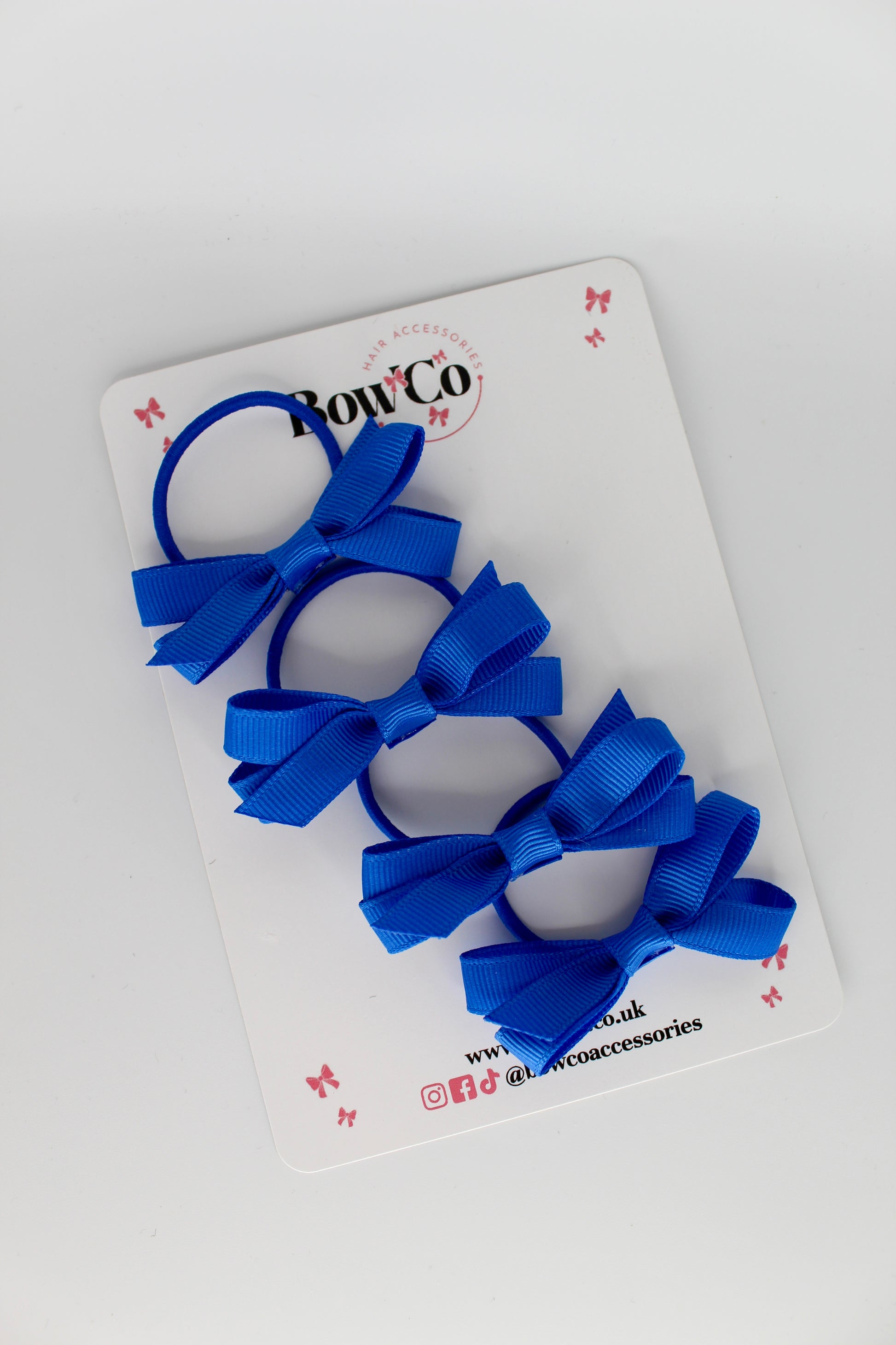 Ballerina Bows - Set of 4 - Elastic - Royal Blue