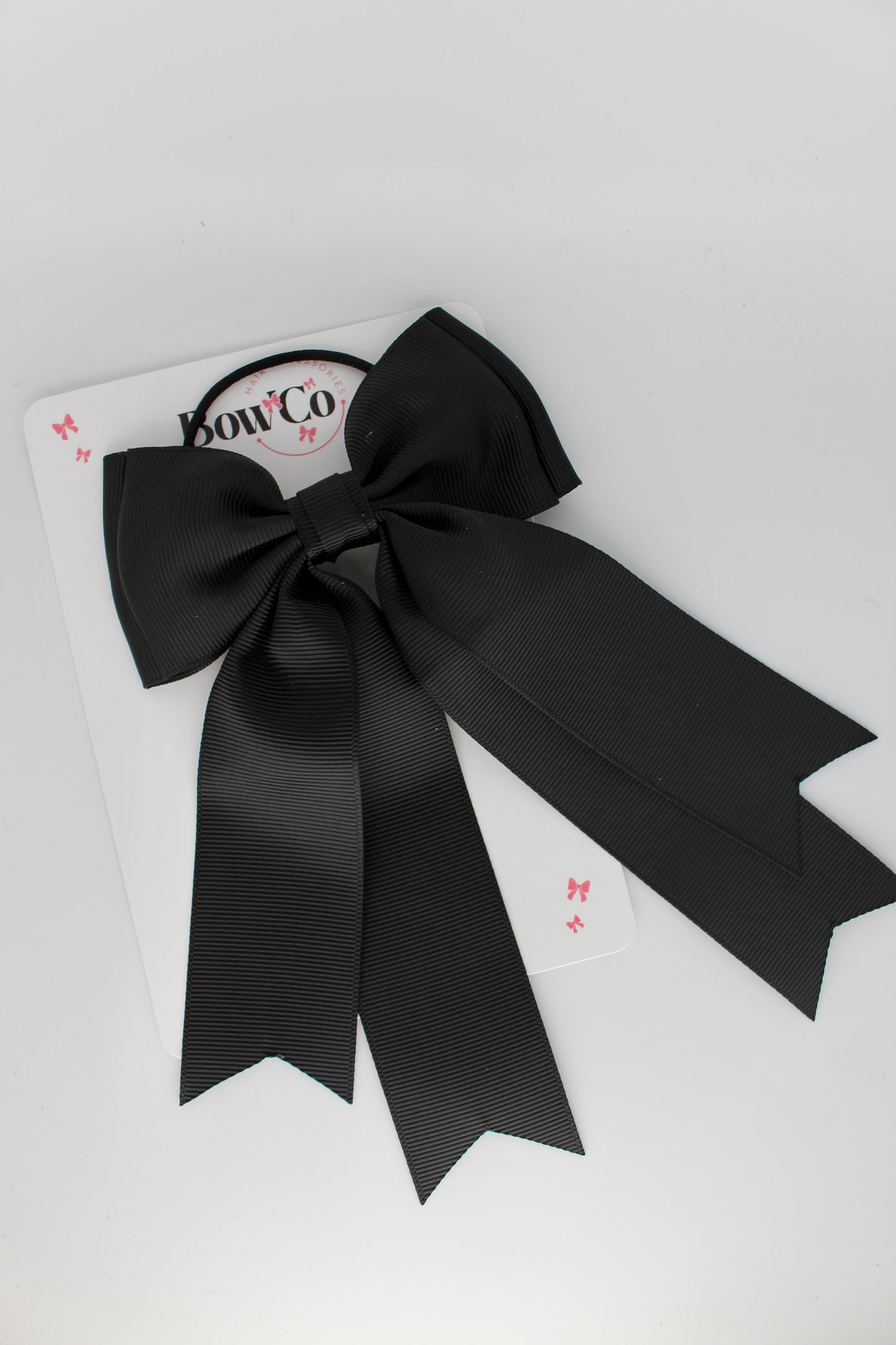 Classic Tail Bow - Elastic - Black