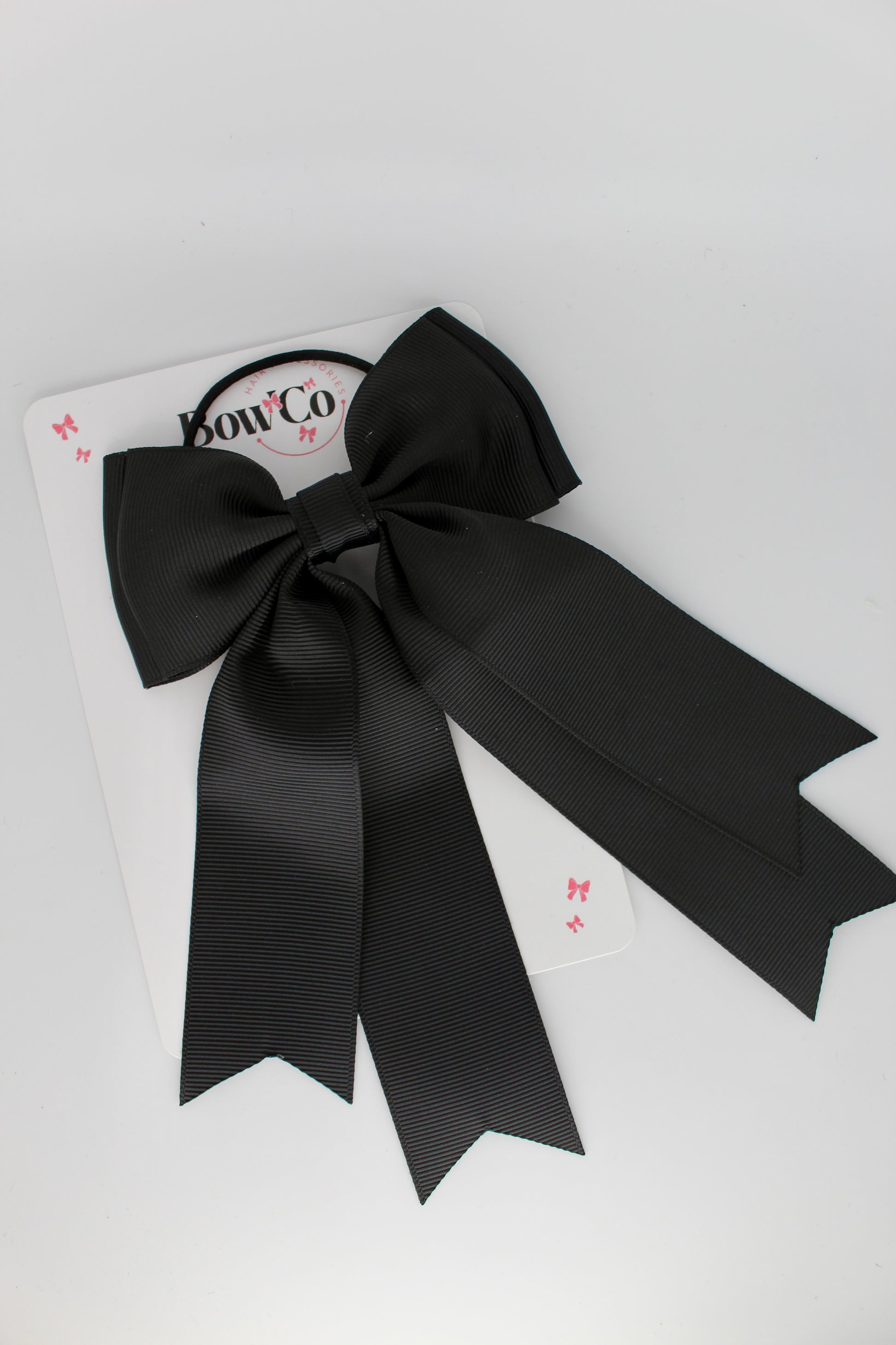 Classic Tail Bow - Elastic - Black