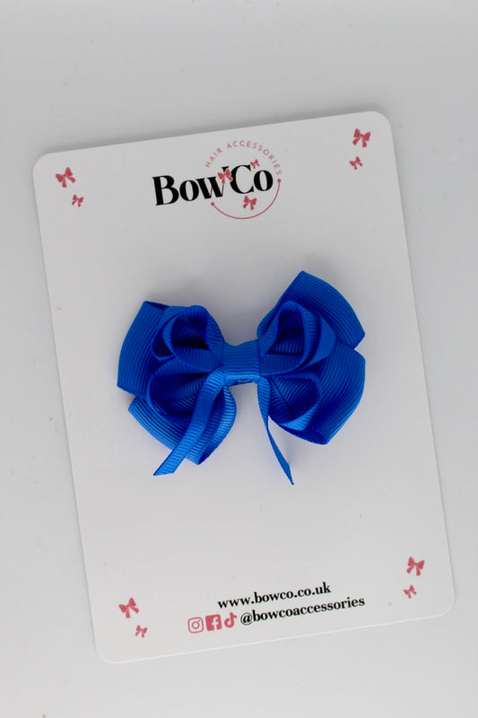 Royal Blue - Double Bow - Clip