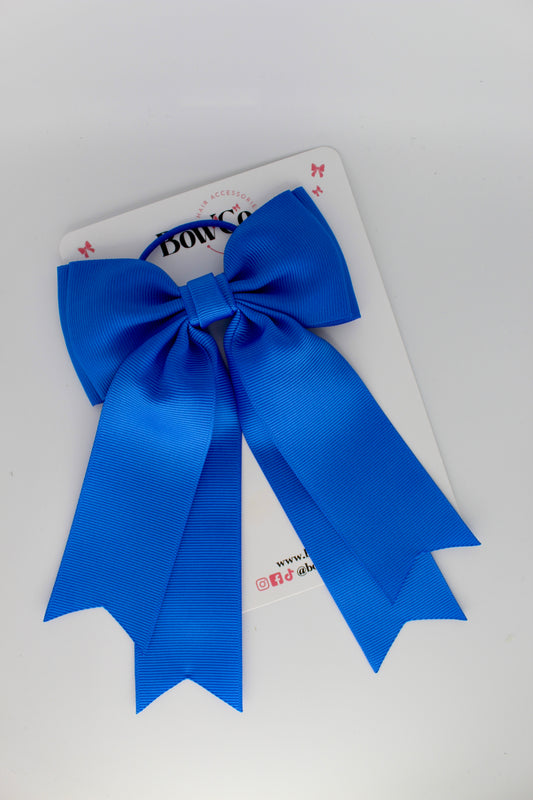 Classic Tail Bow - Elastic - Royal Blue