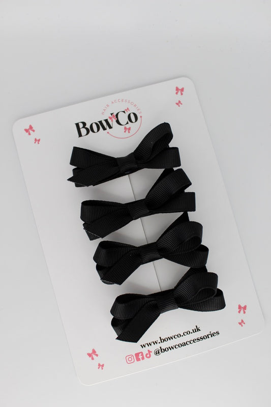 Ballerina Bows - Set of 4 - Clip - Black