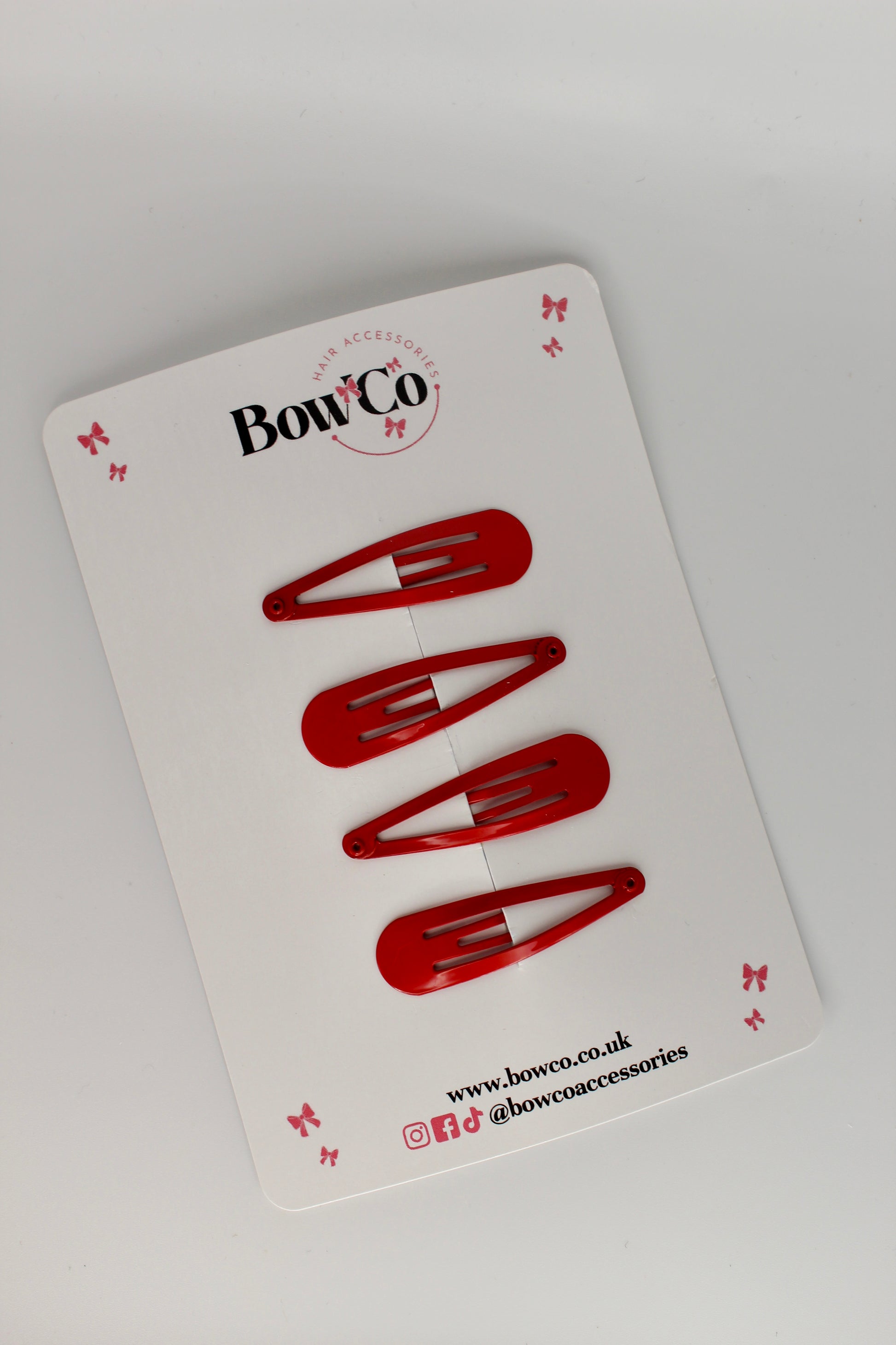 Red Snap Clips - Pack of 4