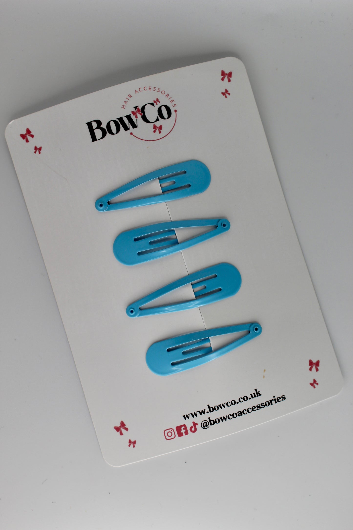 Blue Topaz Snap Clips - Pack of 4