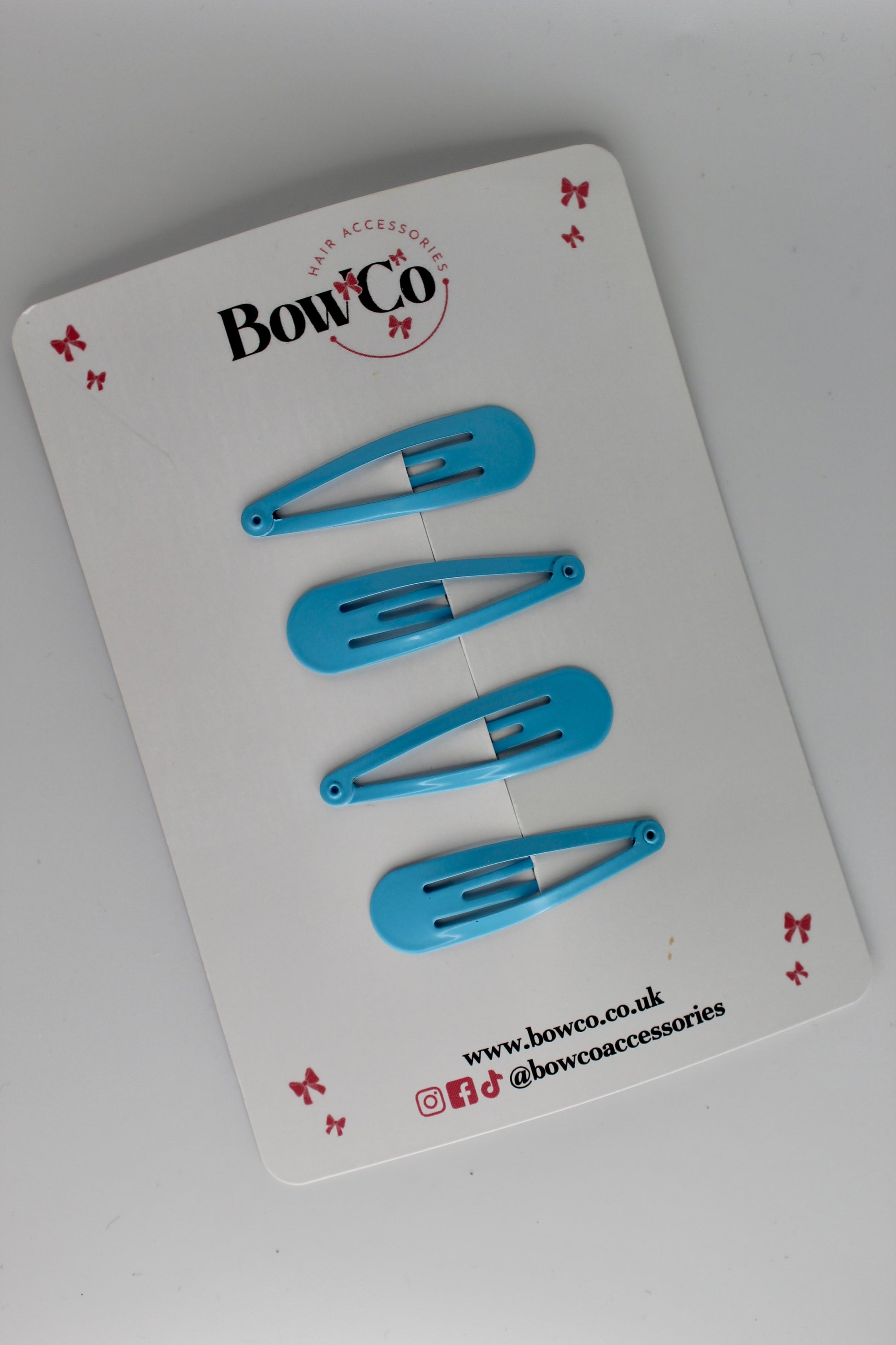 Blue Topaz Snap Clips - Pack of 4
