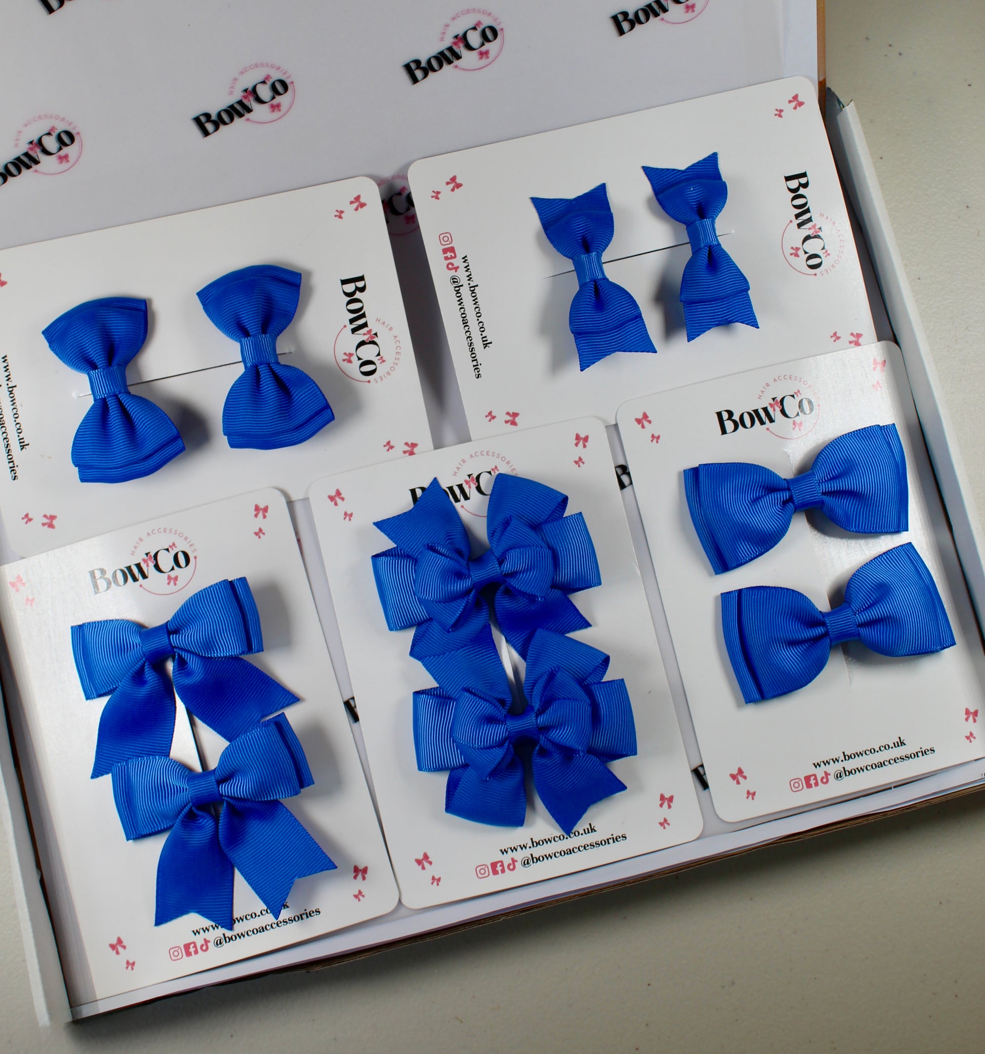 School Bow Bundle Saver - 10 Pack - Royal Blue - Clip