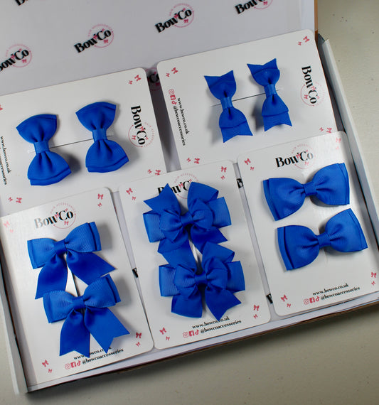 School Bow Bundle Saver - 10 Pack - Royal Blue - Clip