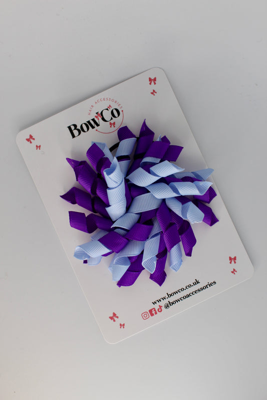 Purple and Bluebell - Corker Bow Elastic Band