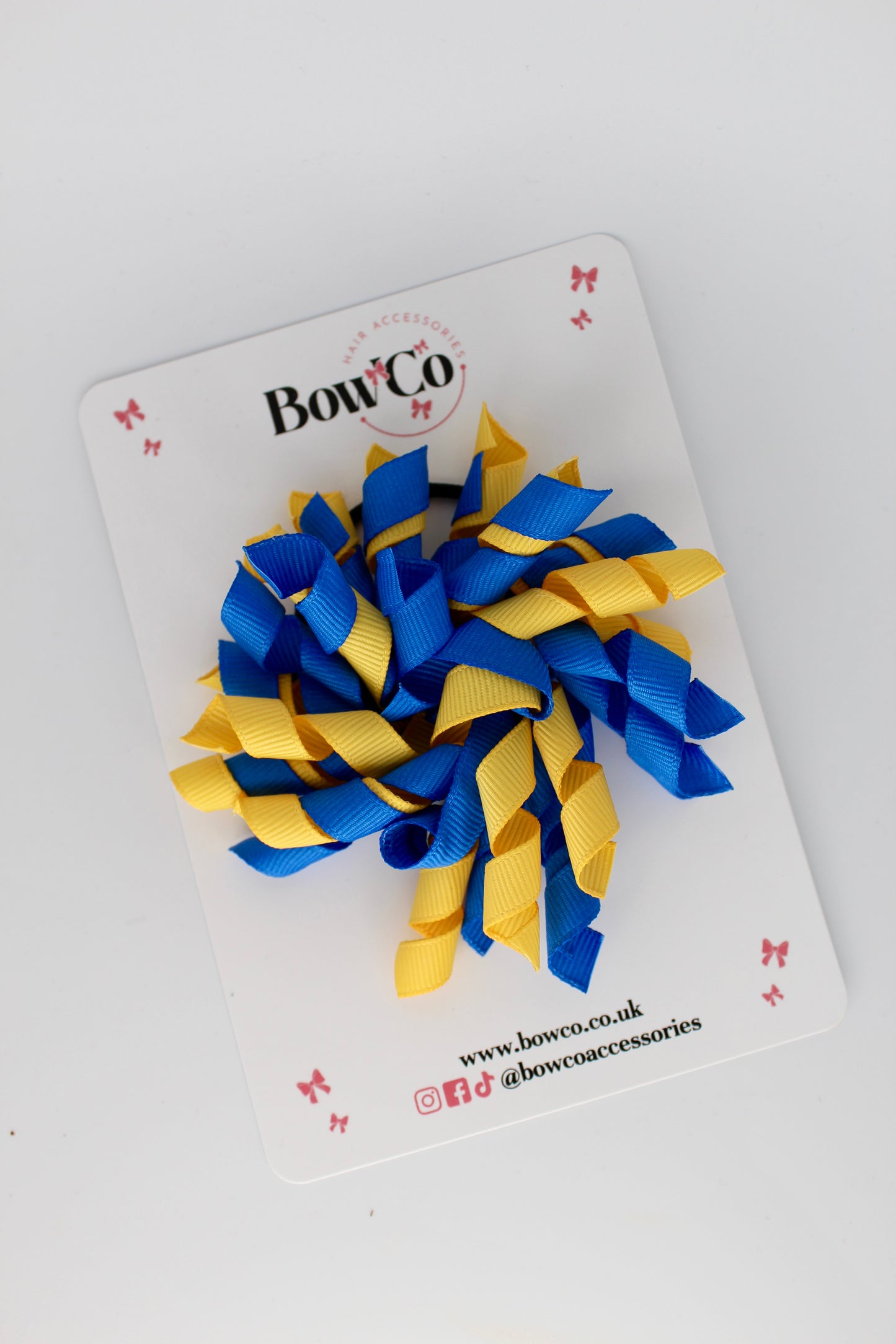 Corker Bow Elastic - Royal Blue and Yellow Gold