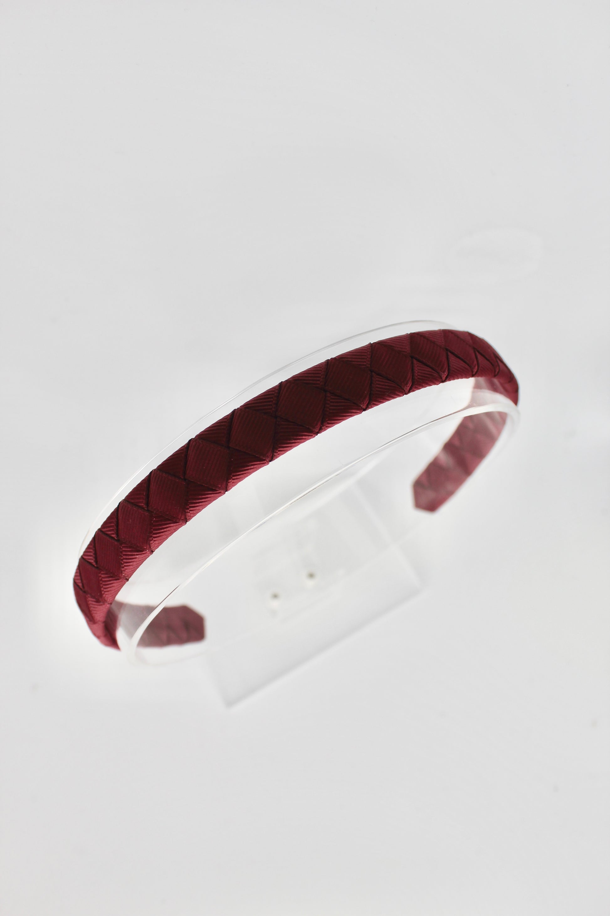 School Hair Accessories - Pleated Burgundy Hair Band