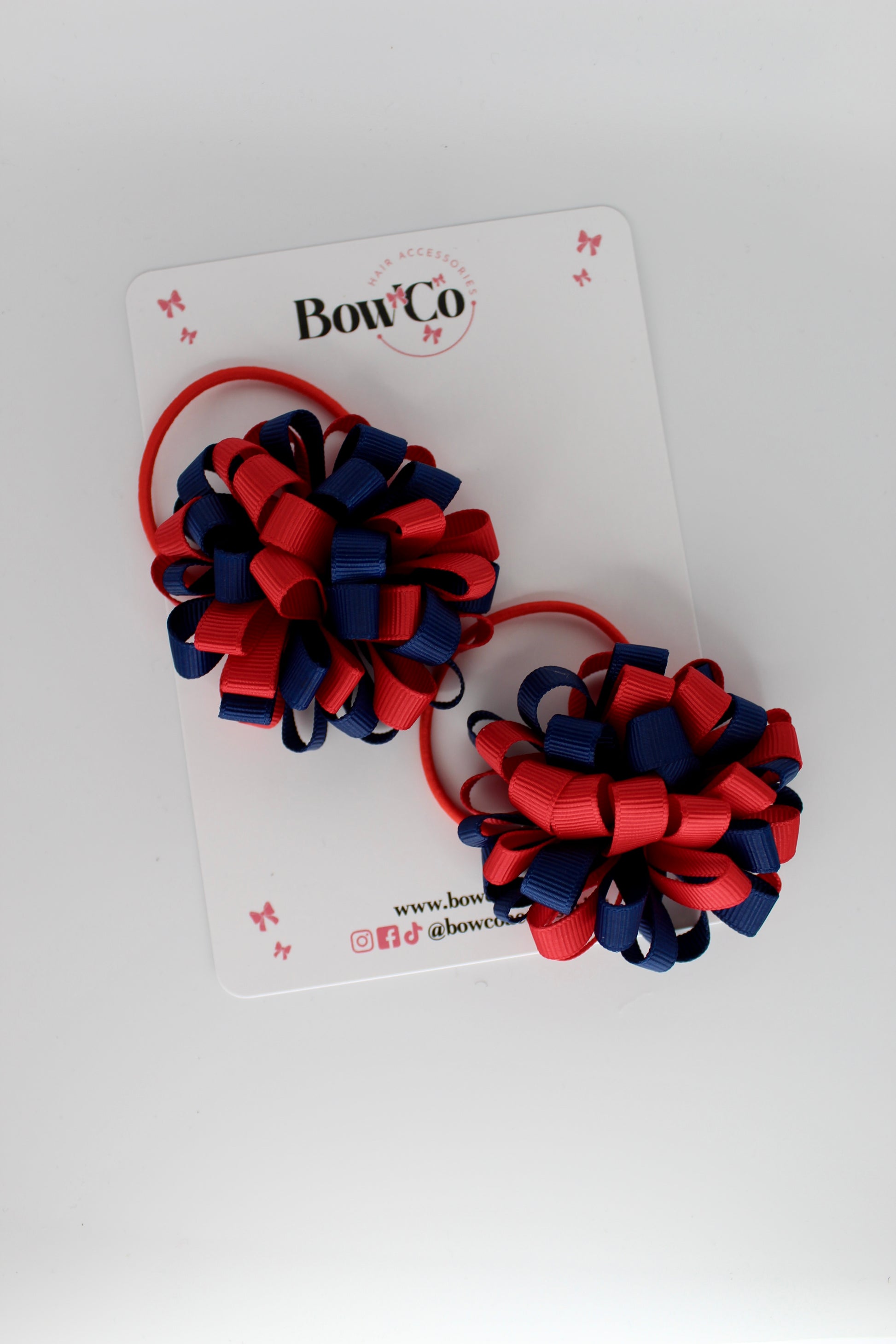 Pom Pom Set - Red and Black