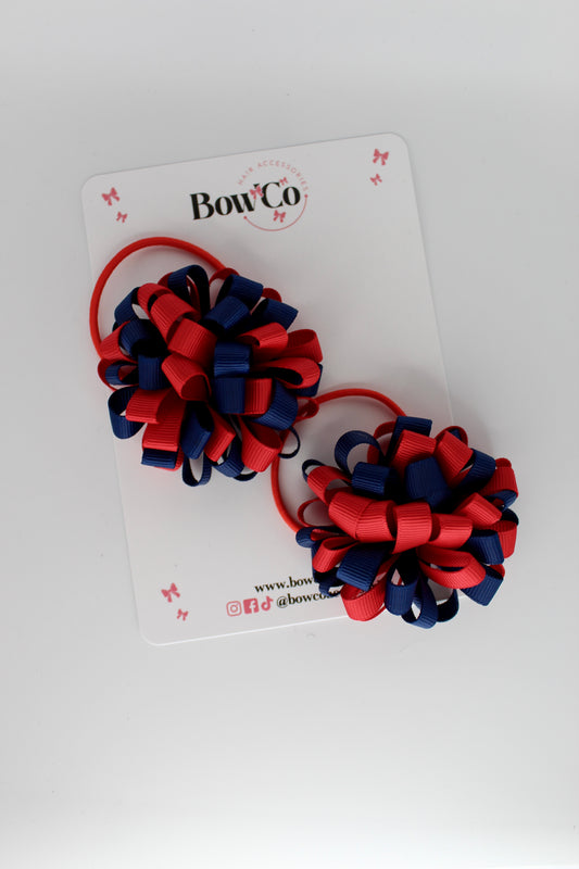 Pom Pom Set - Red and Black