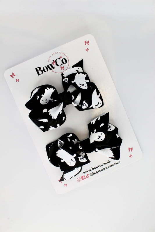 Halloween Skeleton Loop Bow Set