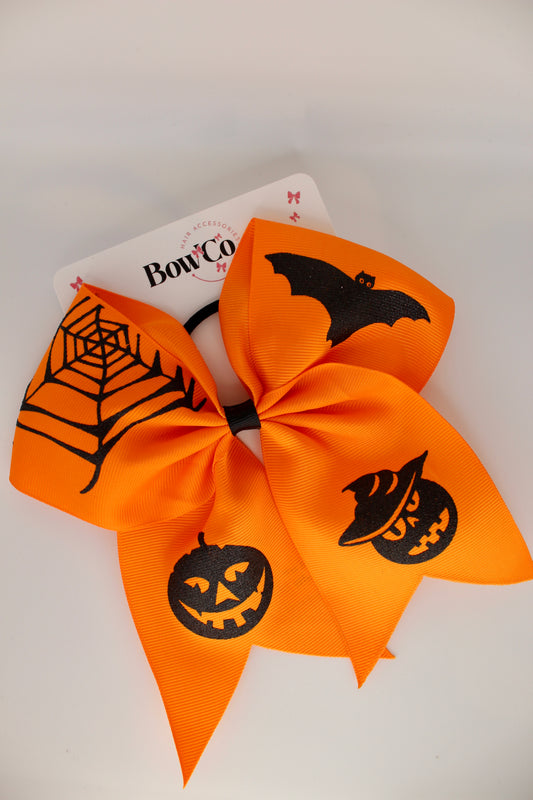 Halloween Large Pumpkin Tail Bow