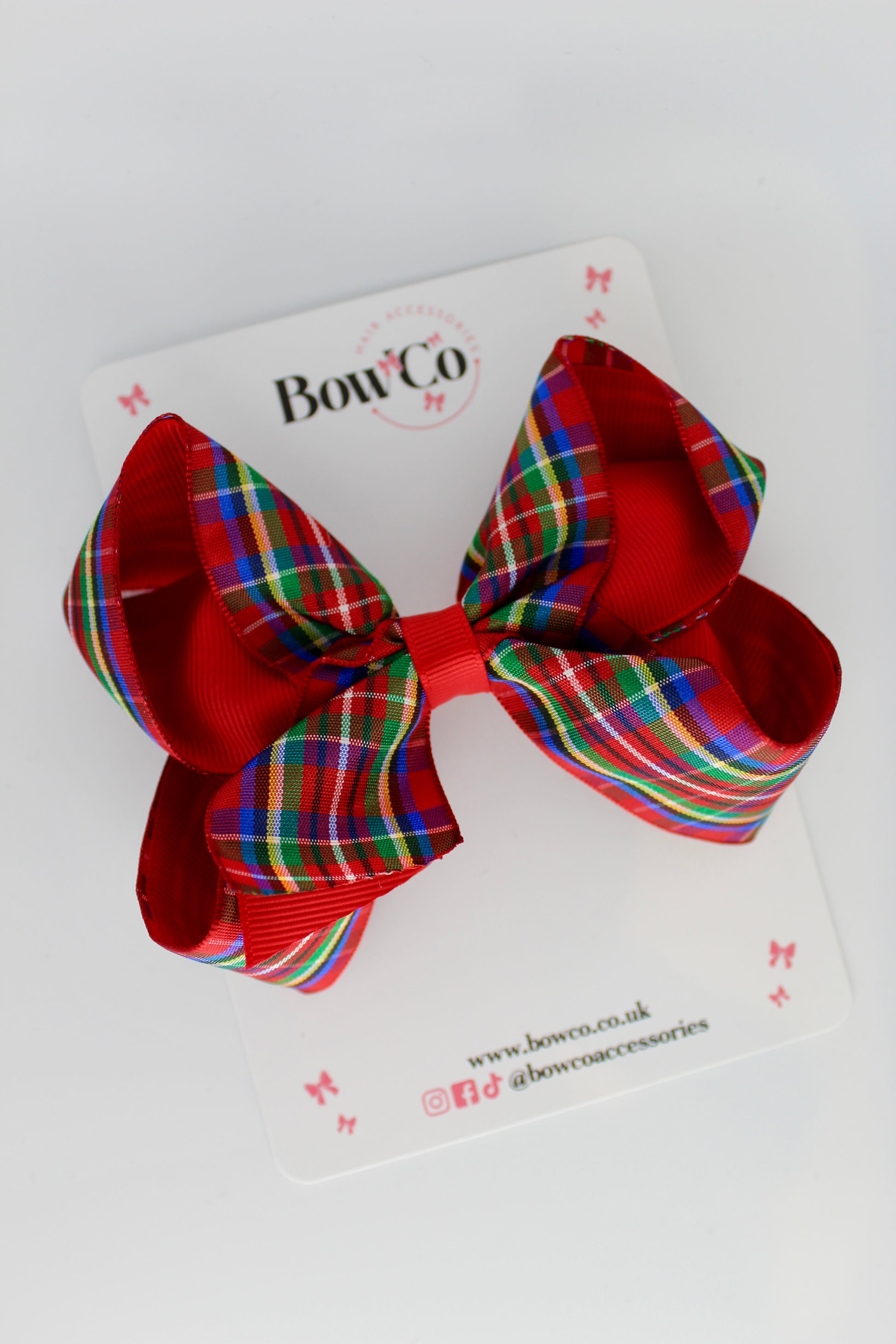 4-Inch Loop Classic Tartan Hair Bow