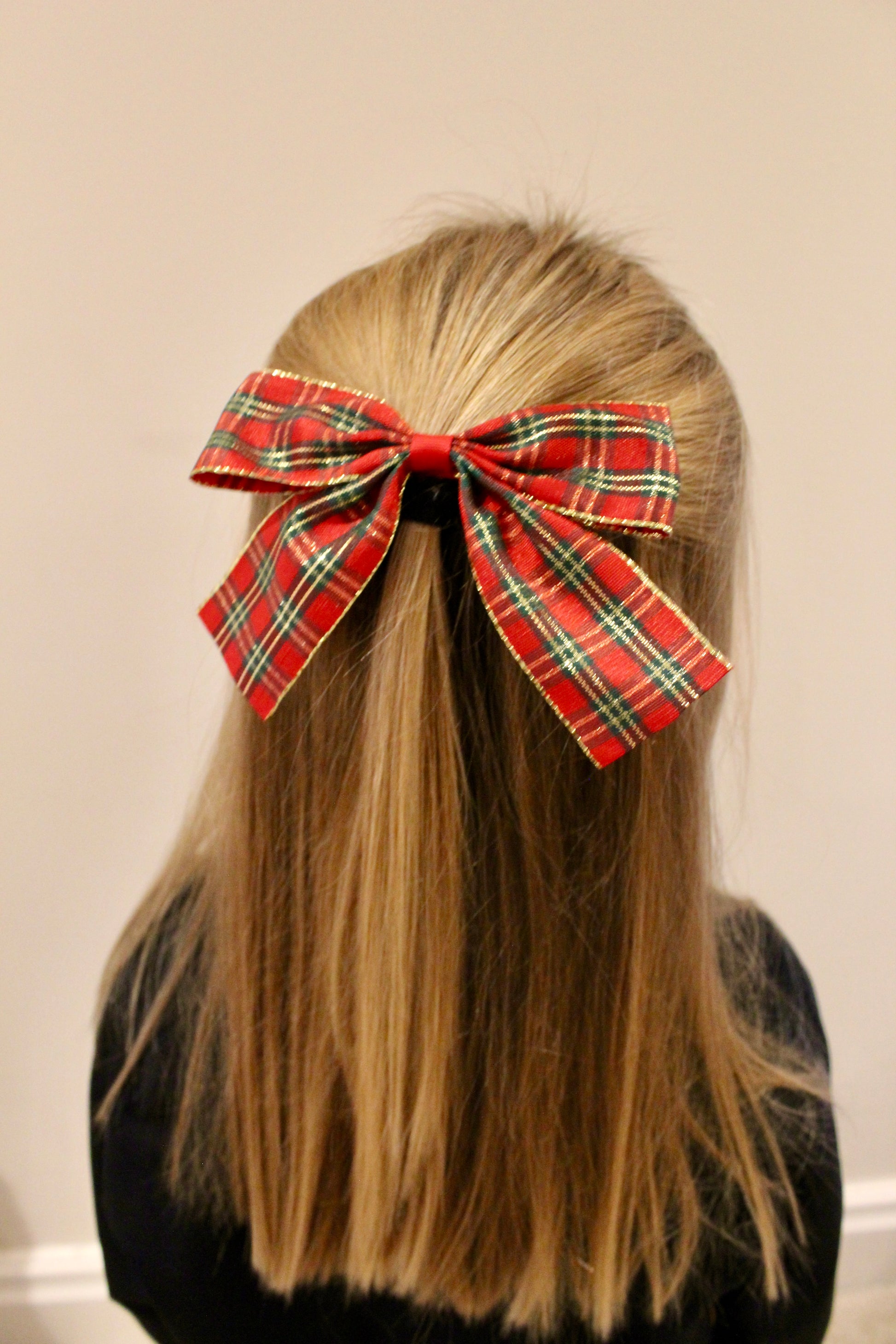 Trio of Bows - Red, Black and Tartan